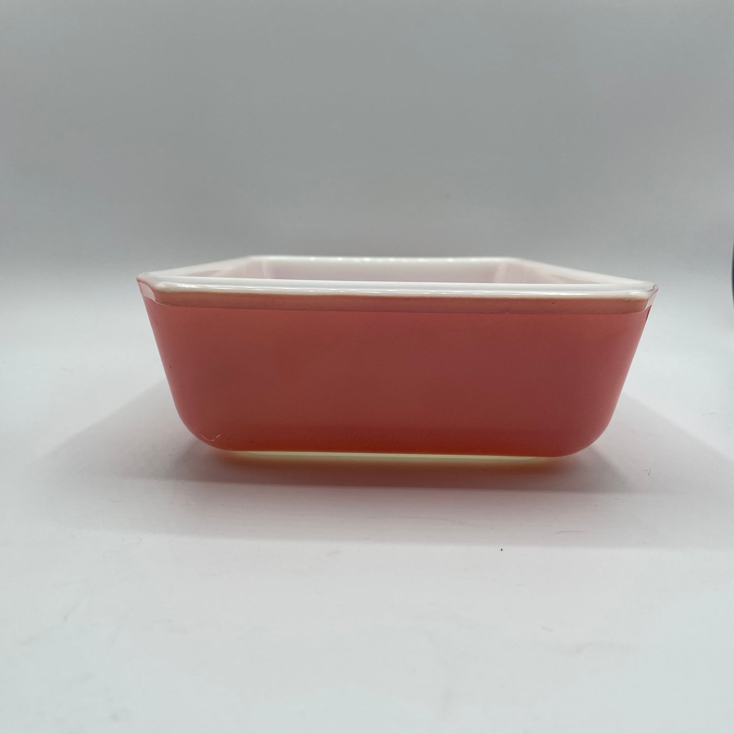 Pyrex Pink Scroll 575 2 QT Casserole Rectangle Glass Baking Dish 1958-59