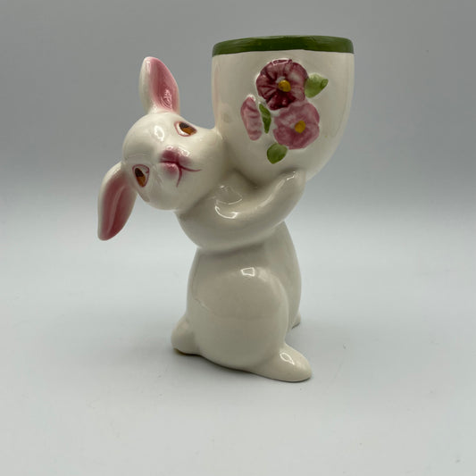 Avon 1981 Sunny Bunny Candle Holder with Candle Weiss Hand Painted - Nostalgia 2 Now