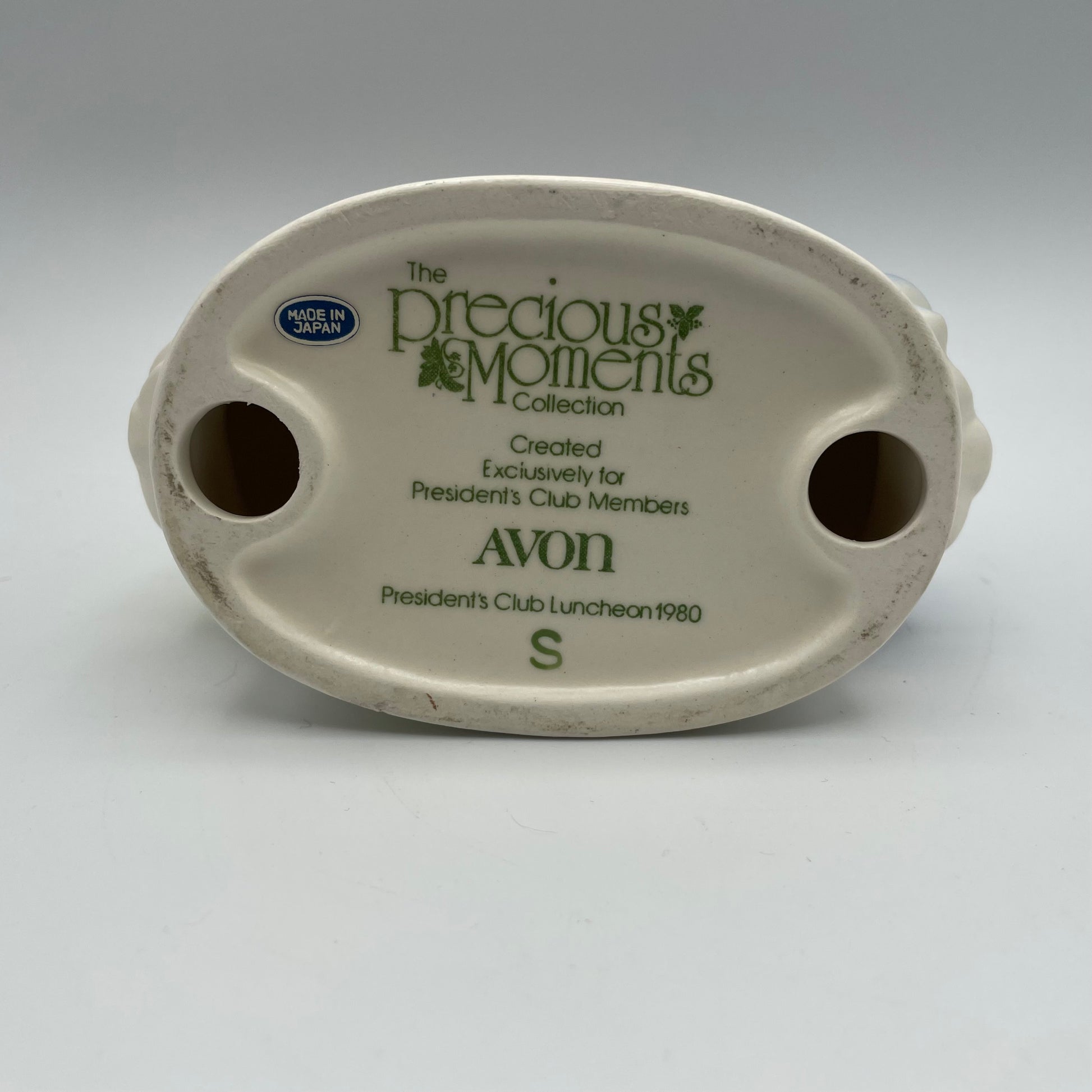 Avon 1980 "The day I made Presidents Club" Precious Moments Figurine - Nostalgia 2 Now