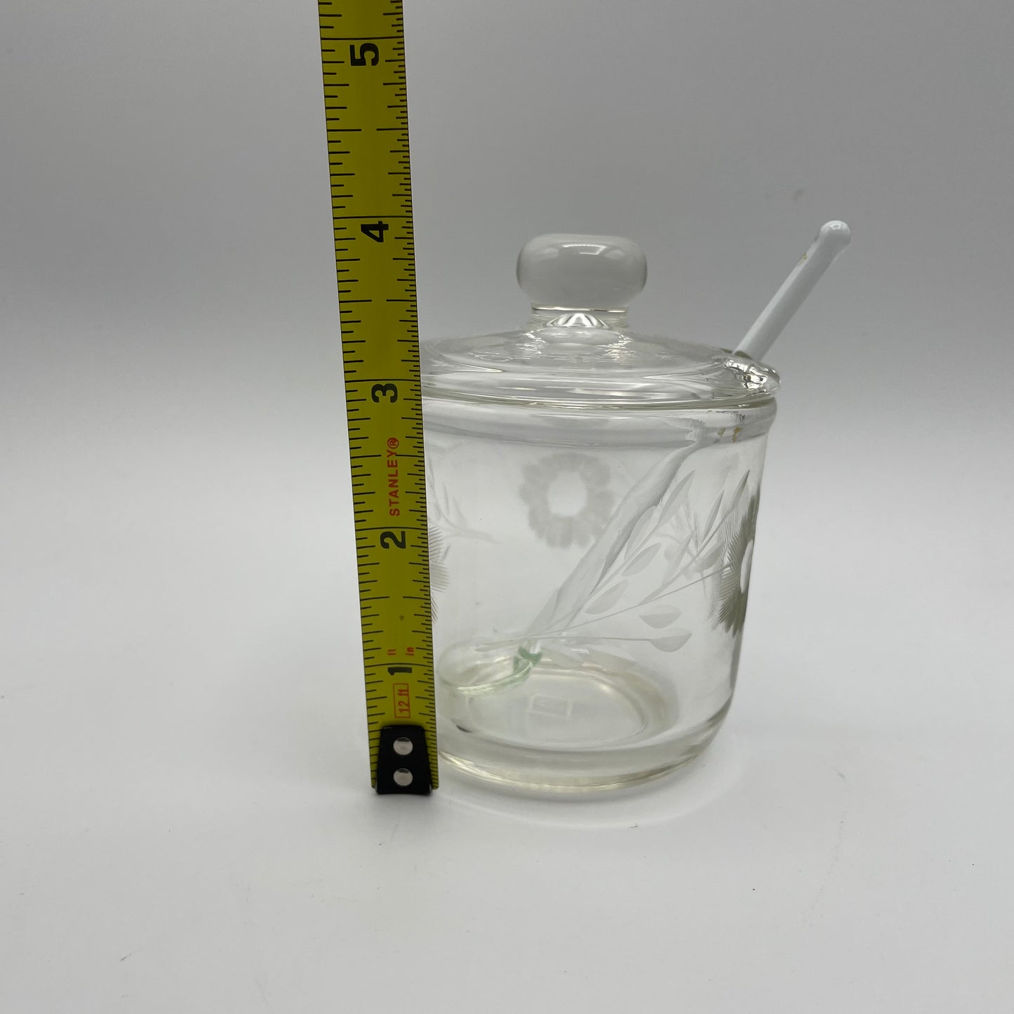 Vintage Jam Jar, Etched With Spoon - Nostalgia 2 Now