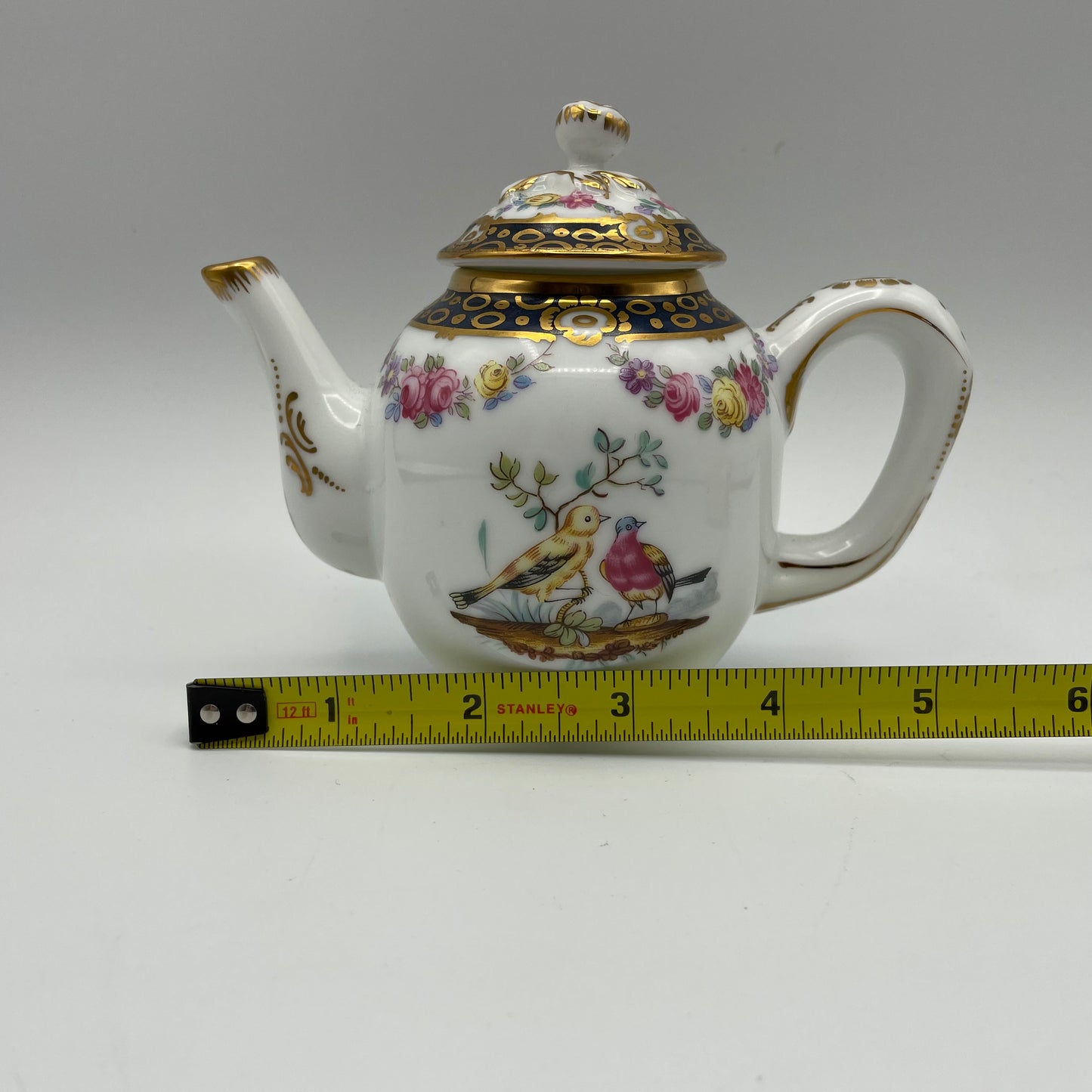Vintage Franklin Mint Victoria & Albert Museum Tournay Mini Teapot