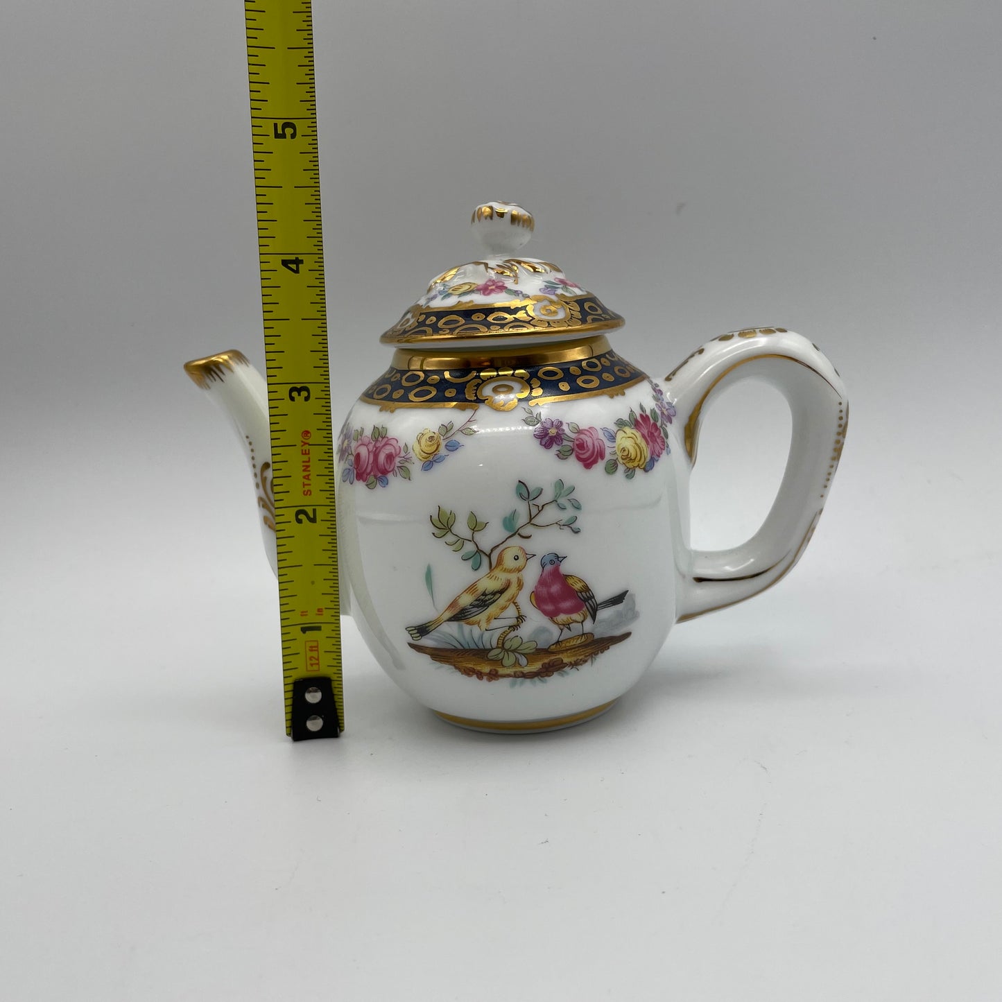 Vintage Franklin Mint Victoria & Albert Museum Tournay Mini Teapot