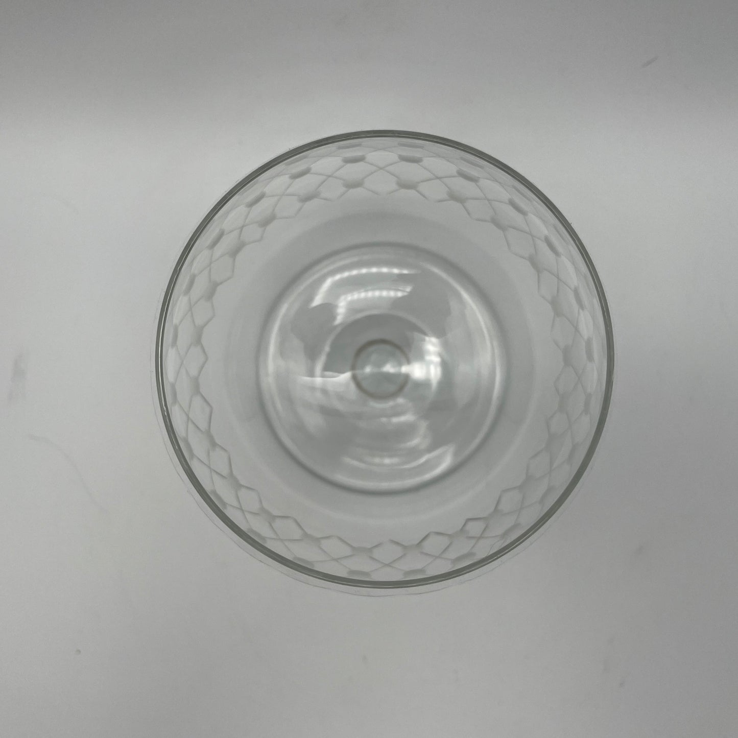 Large Crystal Etched Brandy Snifter