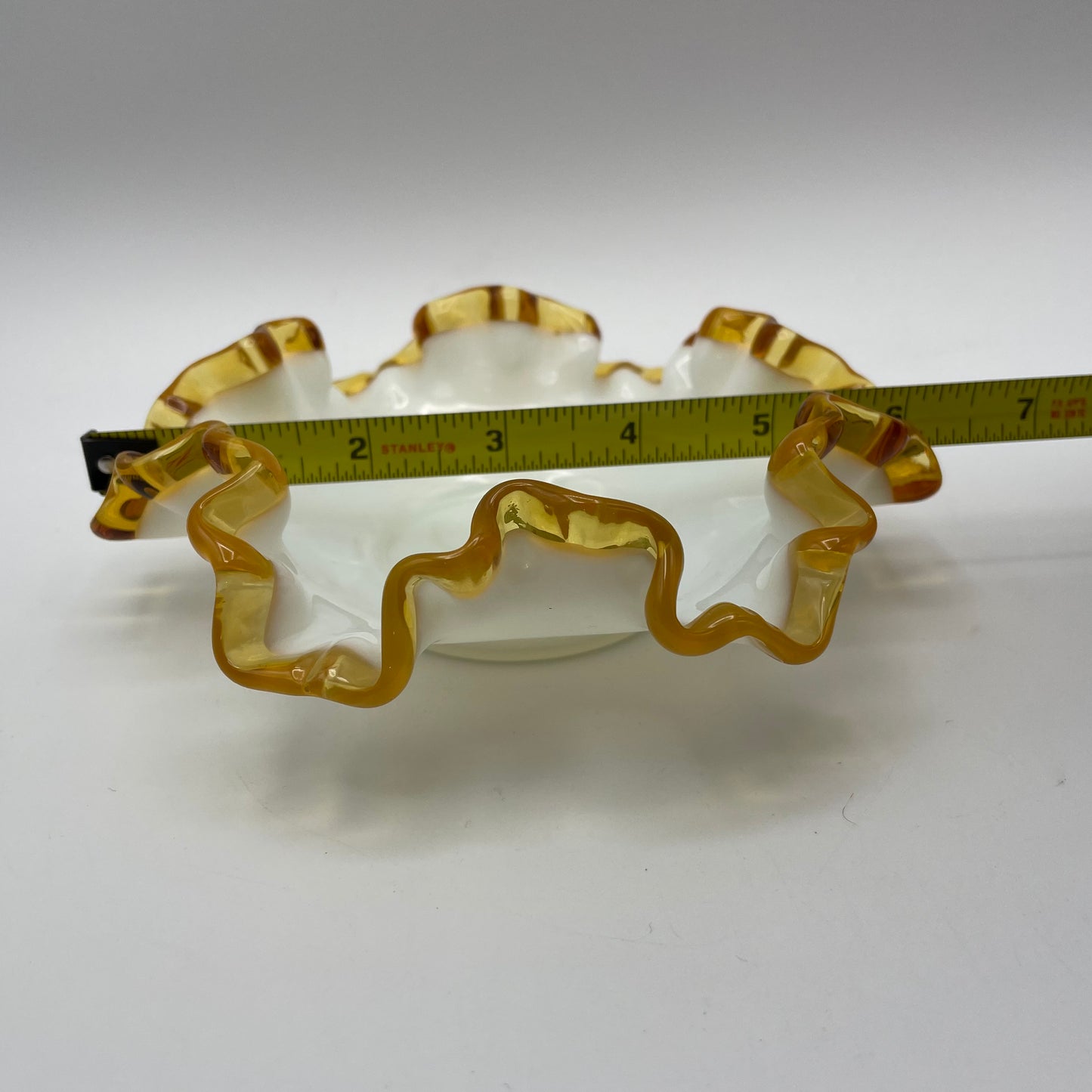 Fenton Gold Crest Ruffled Edge Bon Bon Bowl