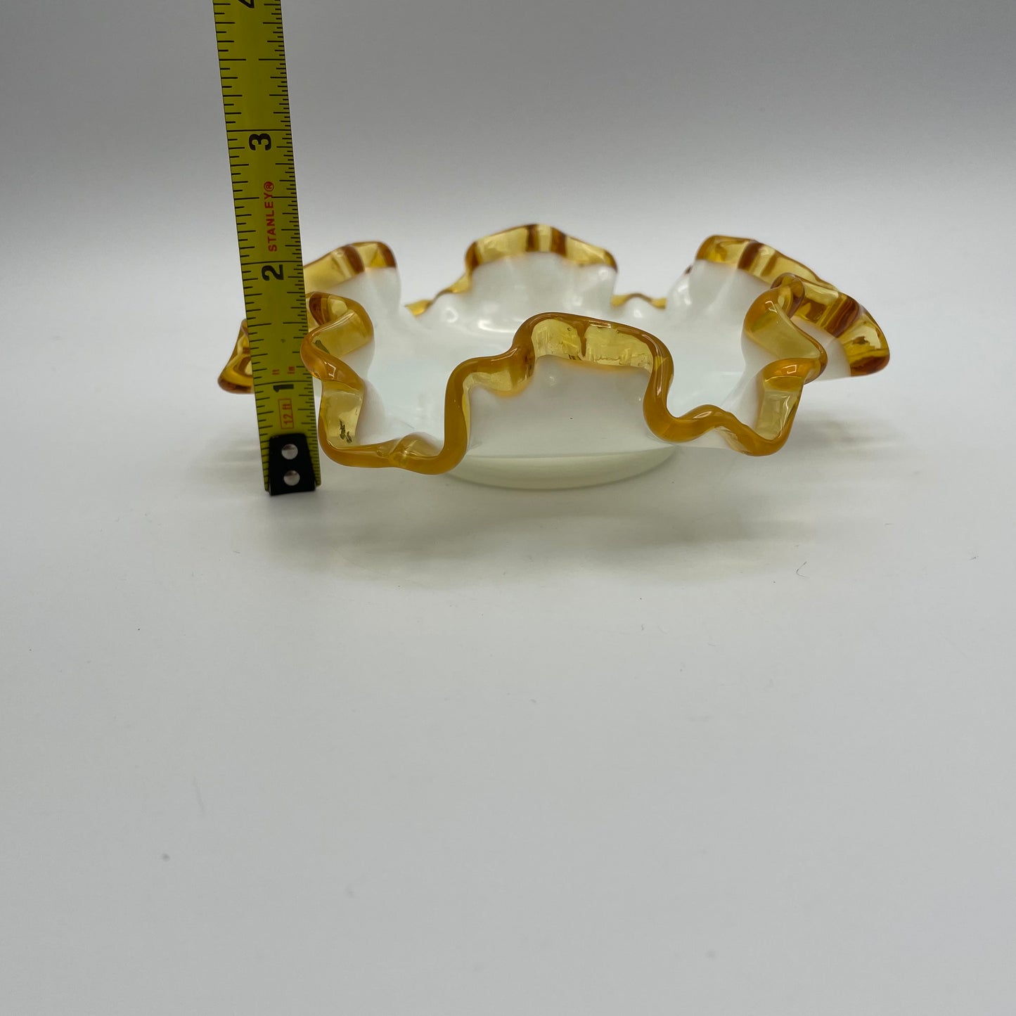 Fenton Gold Crest Ruffled Edge Bon Bon Bowl