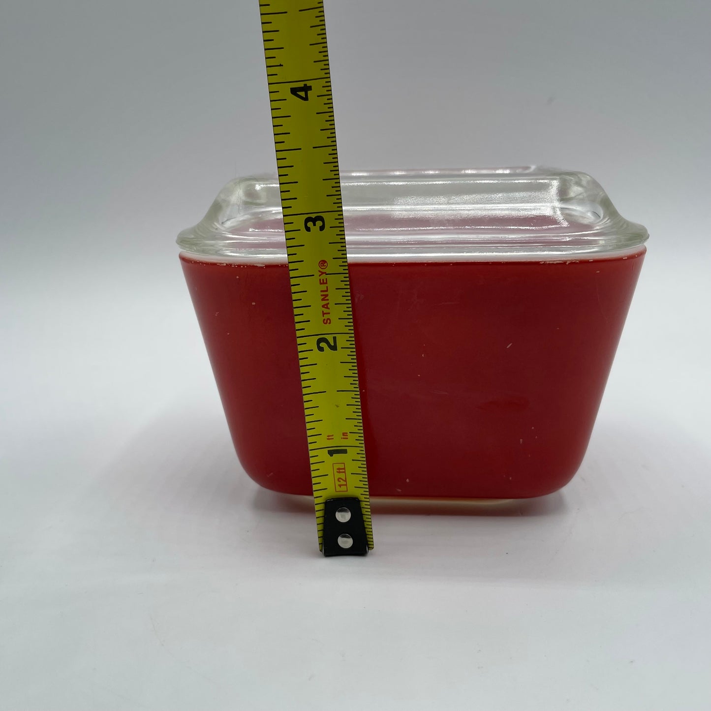 Vintage Pyrex Solid Red 501-C 2 Piece Refrigerator Dish & Lid