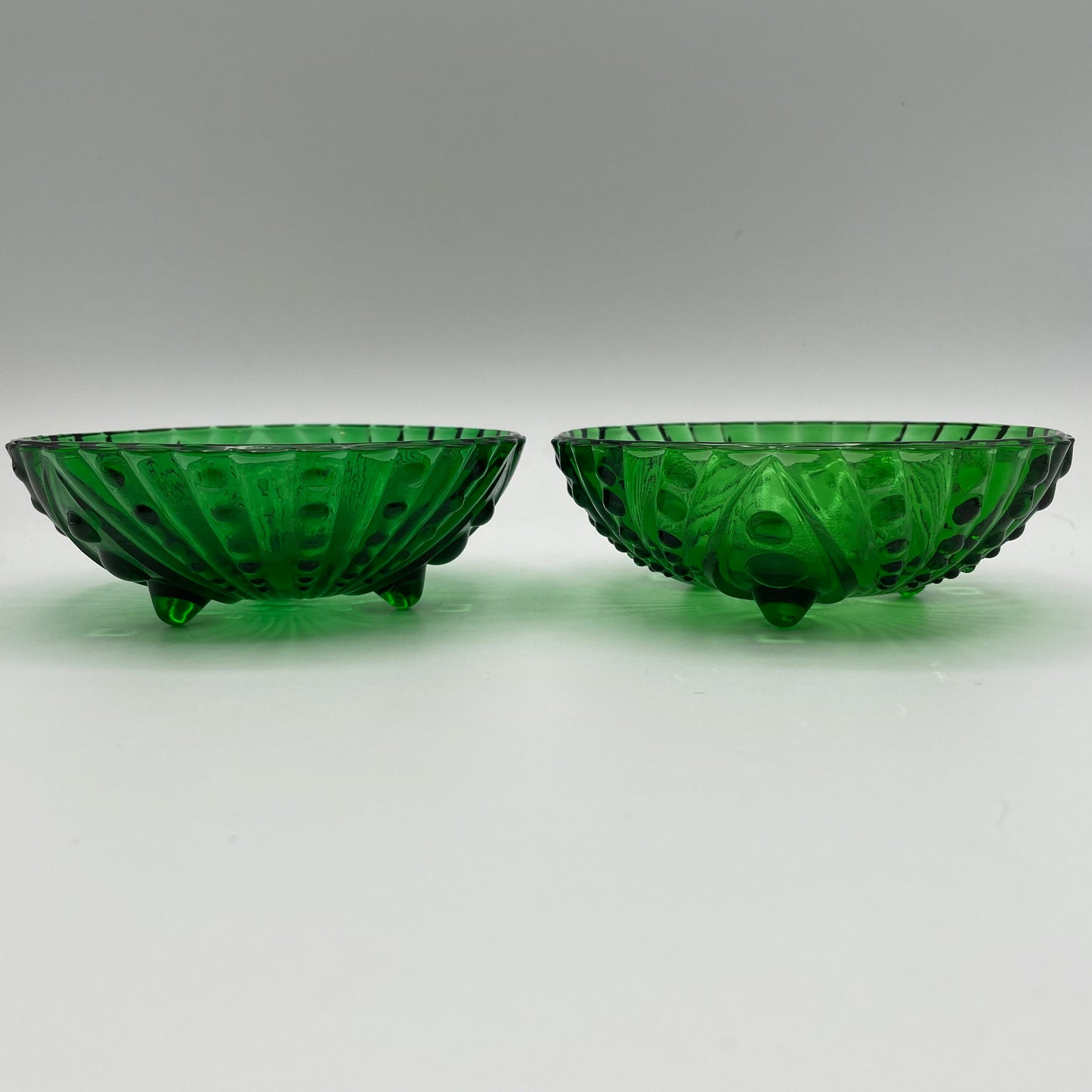 Vintage Anchor Hocking Berry Bowls, Burple Forest Green