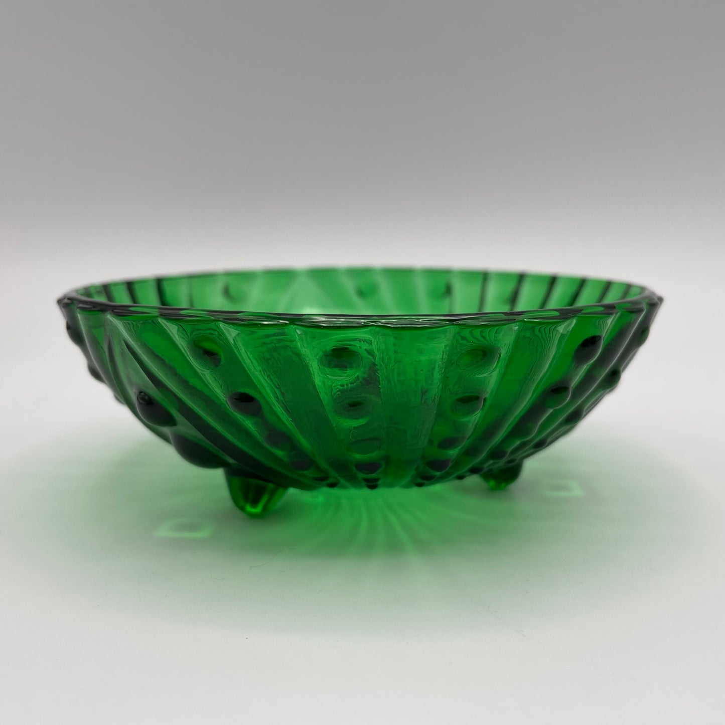 Vintage Anchor Hocking Berry Bowls, Burple Forest Green