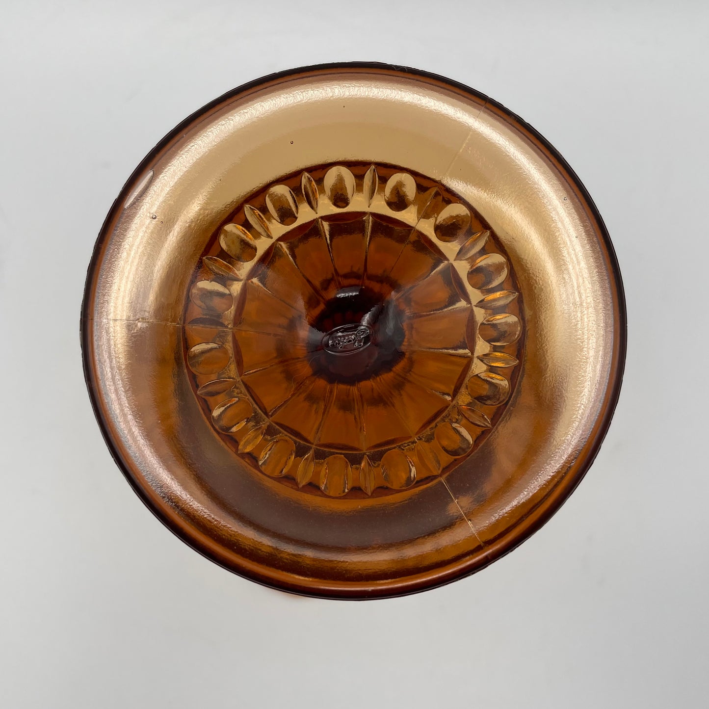 Vintage Fenton Chocolate Opalescent Compote