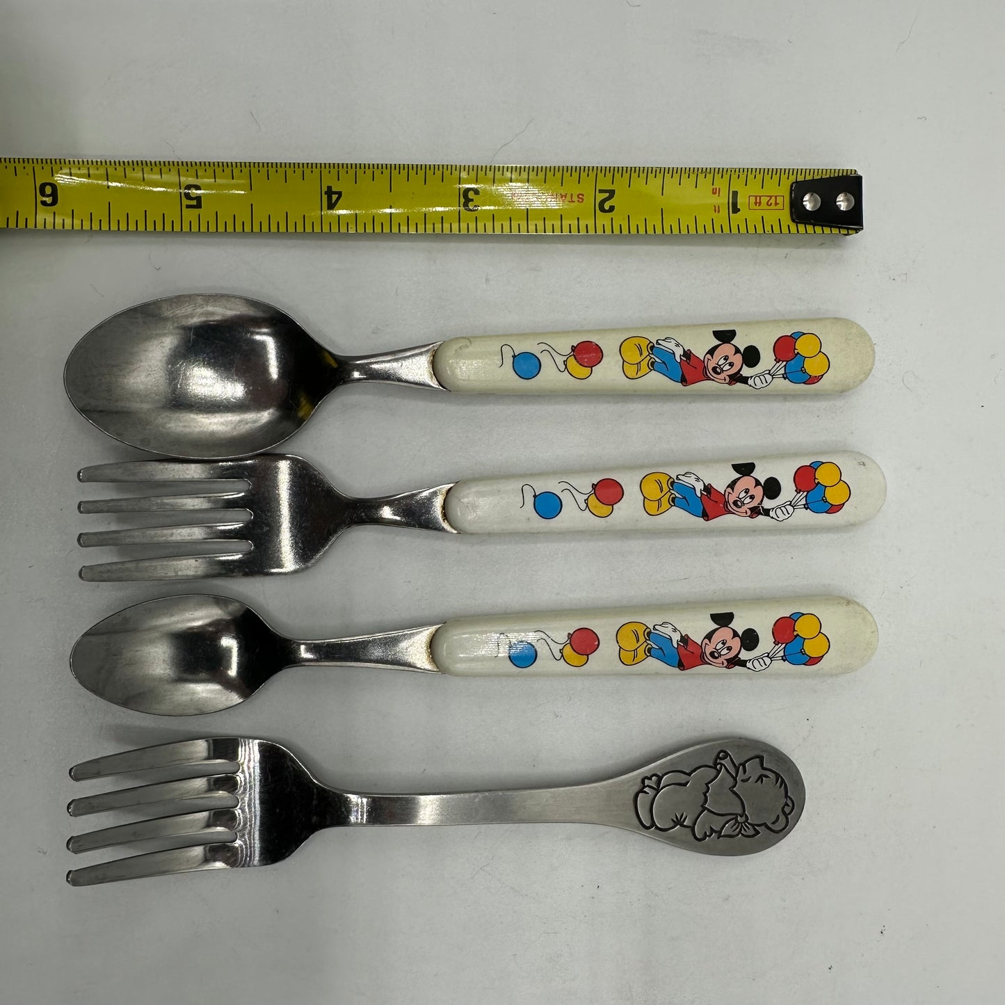 Chef Mickey Fork (1), Spoons(2) & Winnie The Pooh Fork (1) Lot of 4