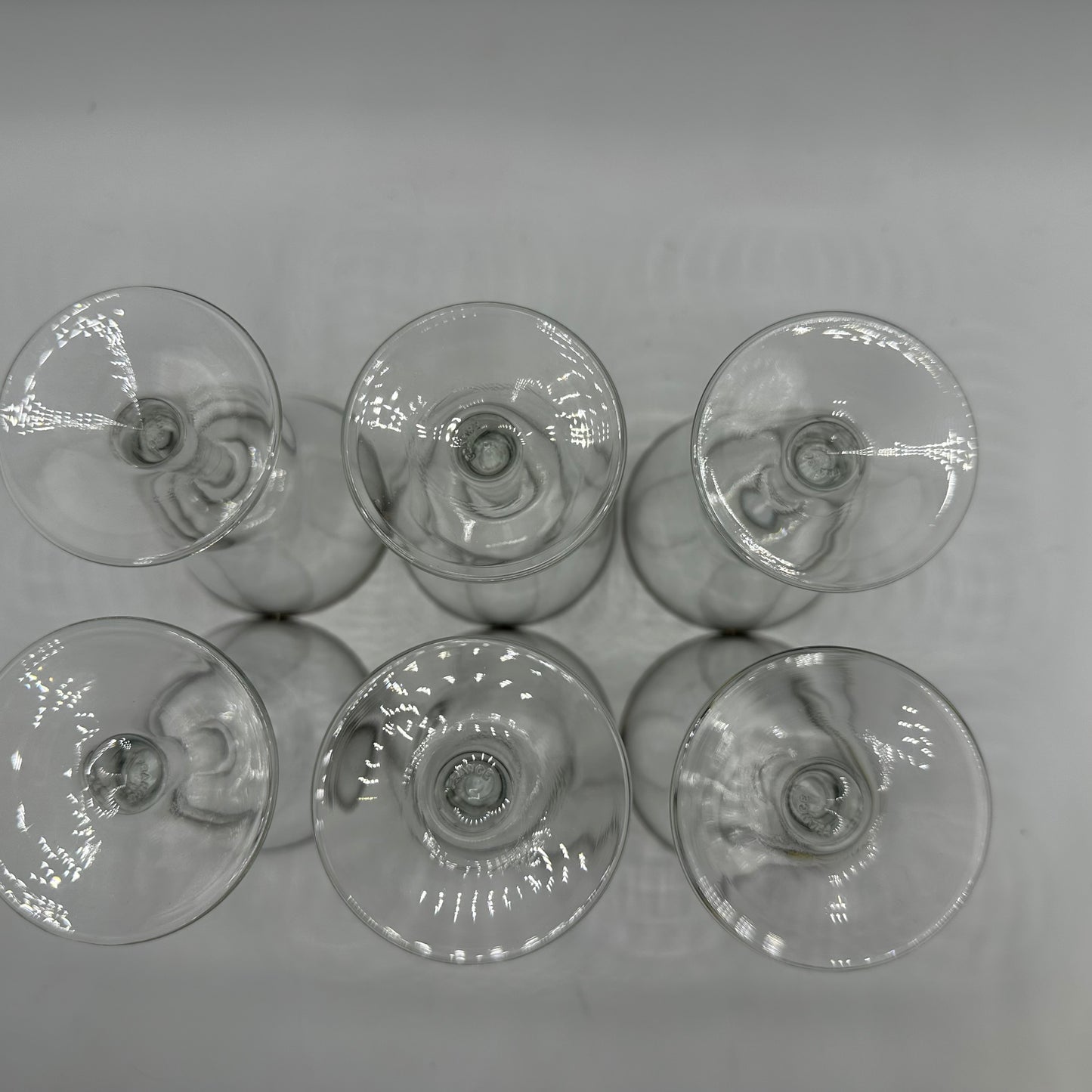 Silver Rimmed Cocktail Glasses, Set of 6