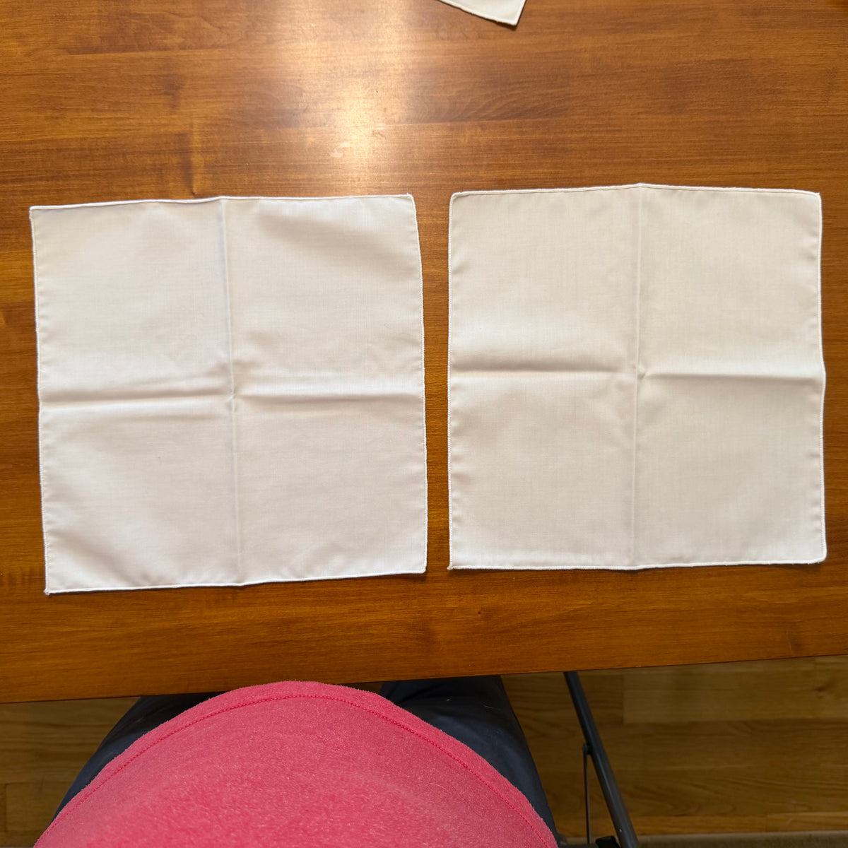 Ecru 12" Square Cotton/Poly Napkins, Set of 4
