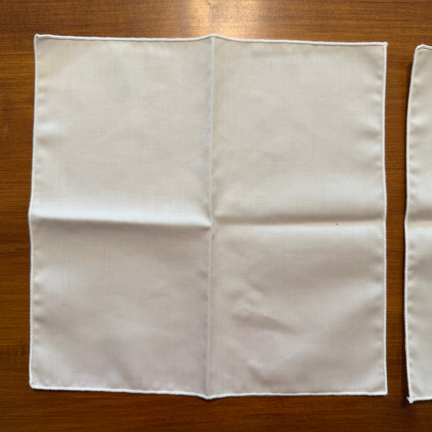 Ecru 12" Square Cotton/Poly Napkins, Set of 4