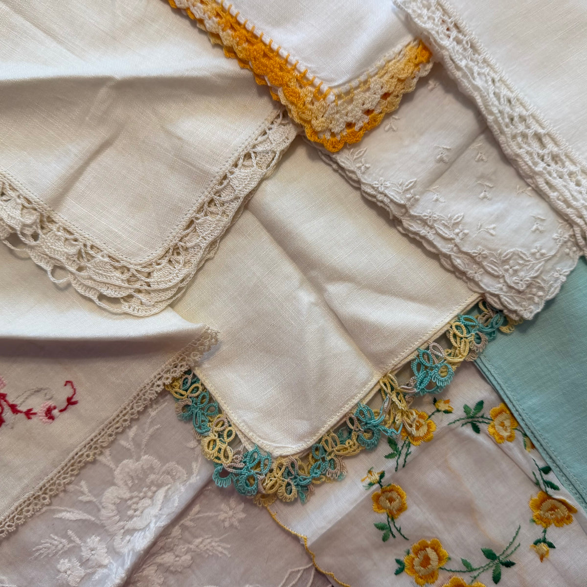 Mixed Lot of 9 Hankies