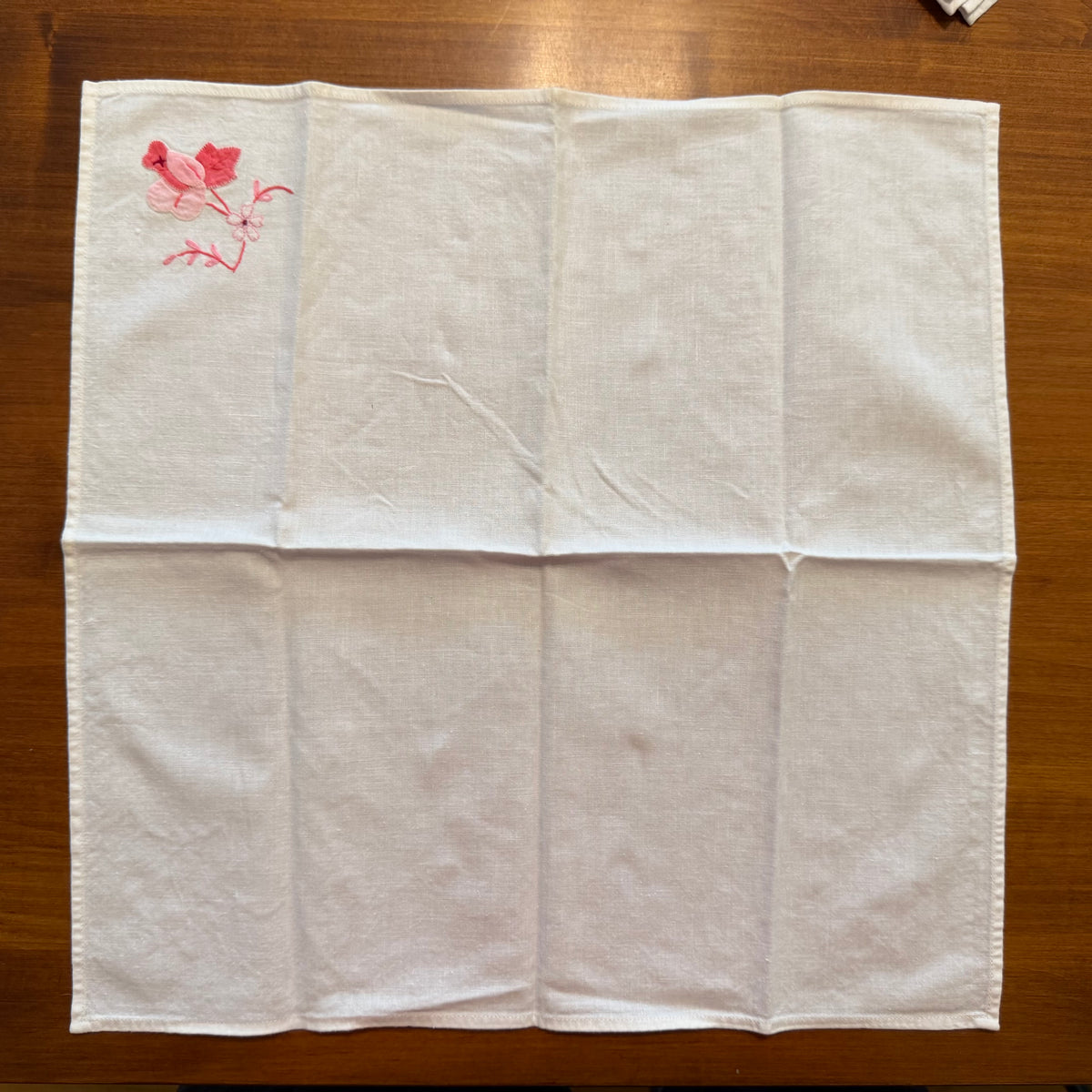 Embroidered Napkins, Lot of 7