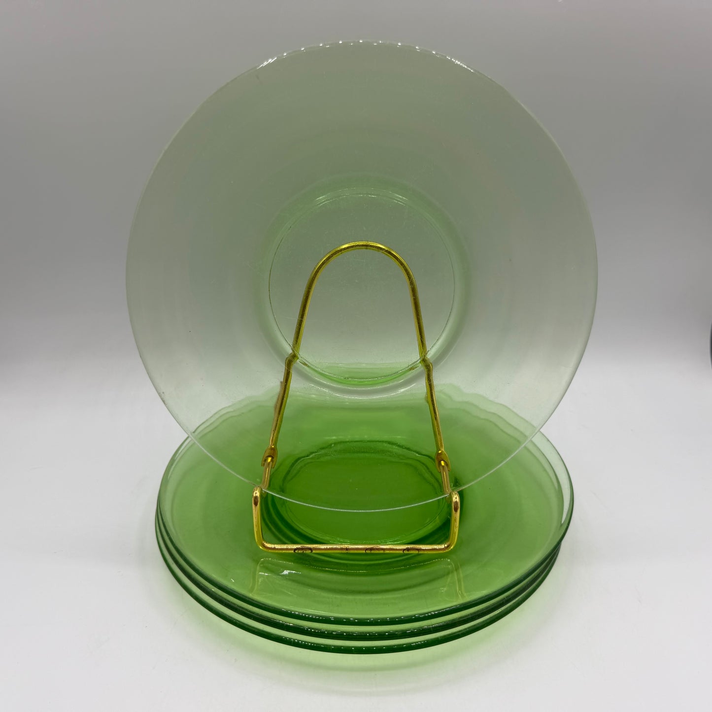 Uranium Luncheon Plates, Set of 4