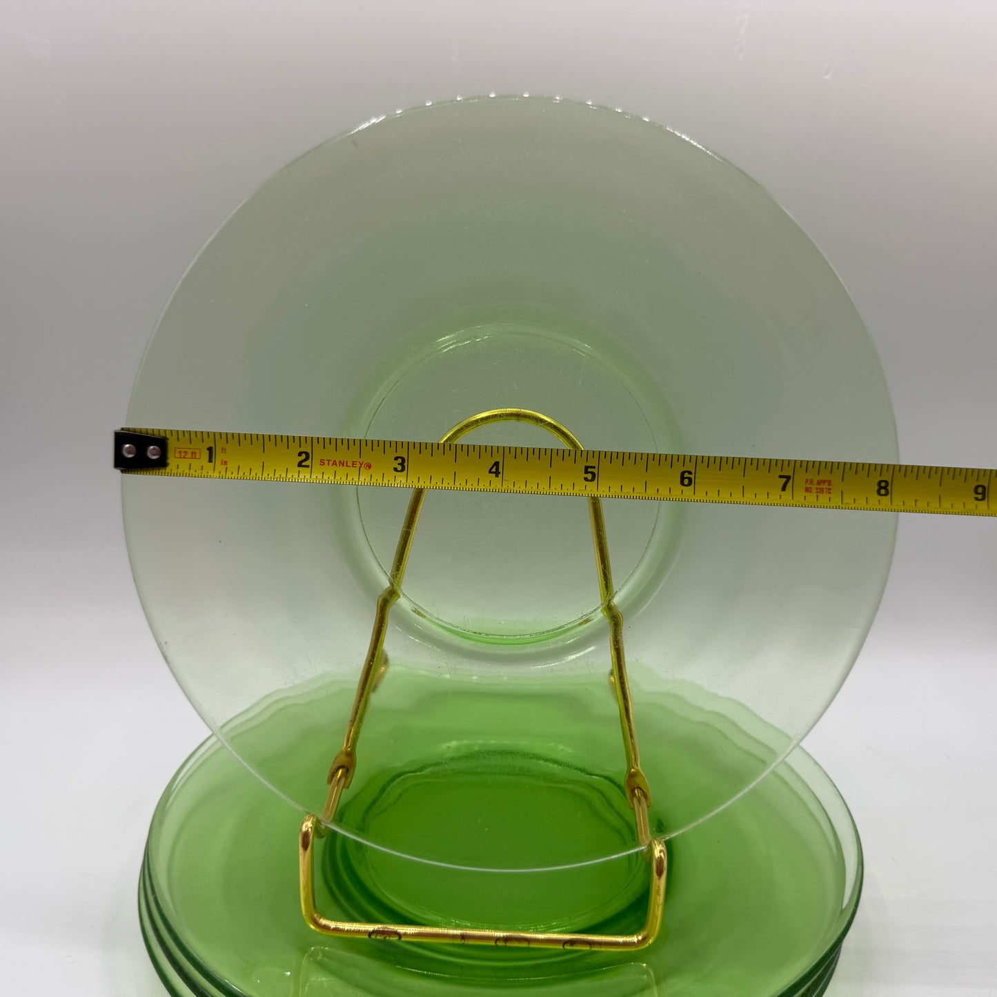 Uranium Luncheon Plates, Set of 4