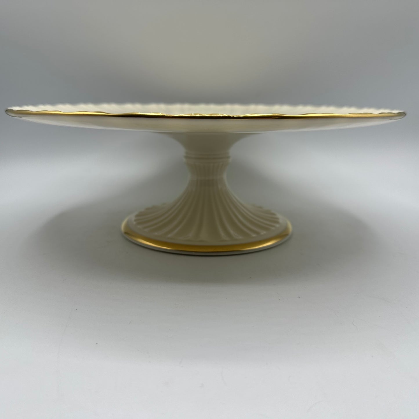 Lenox Plaza Pedestal Cake Stand, 24kt Gold, 10"