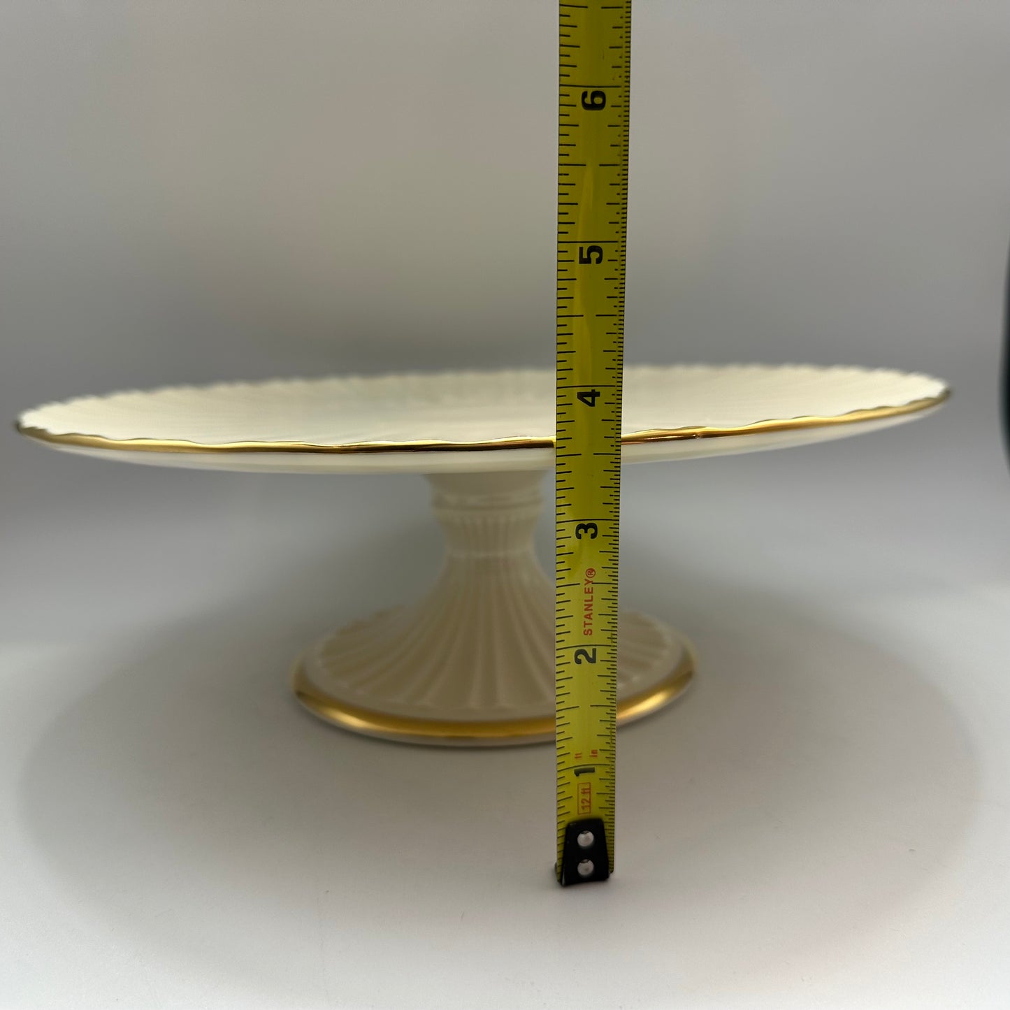 Lenox Plaza Pedestal Cake Stand, 24kt Gold, 10"