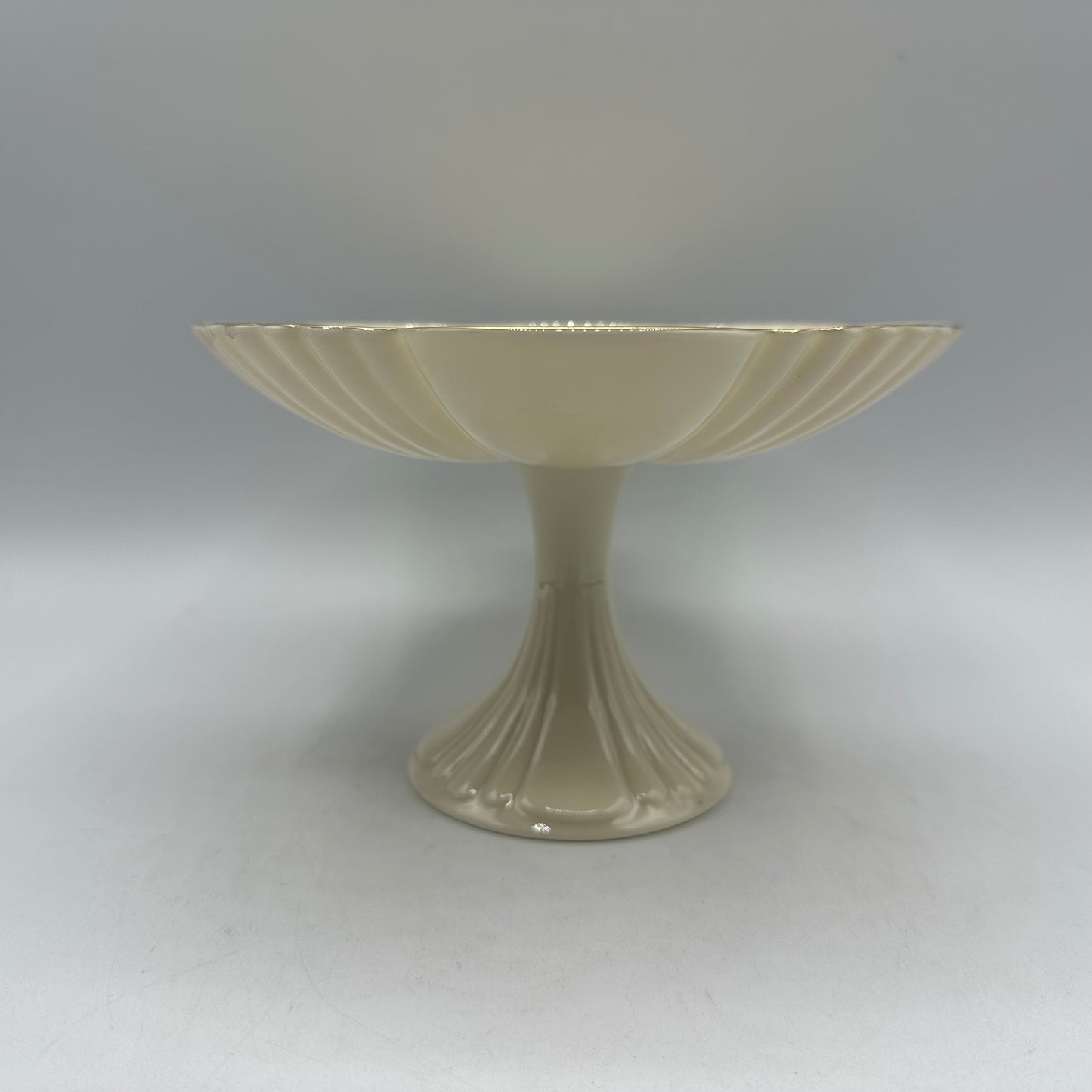 Lenox Pedestal Compote with Gold Trim