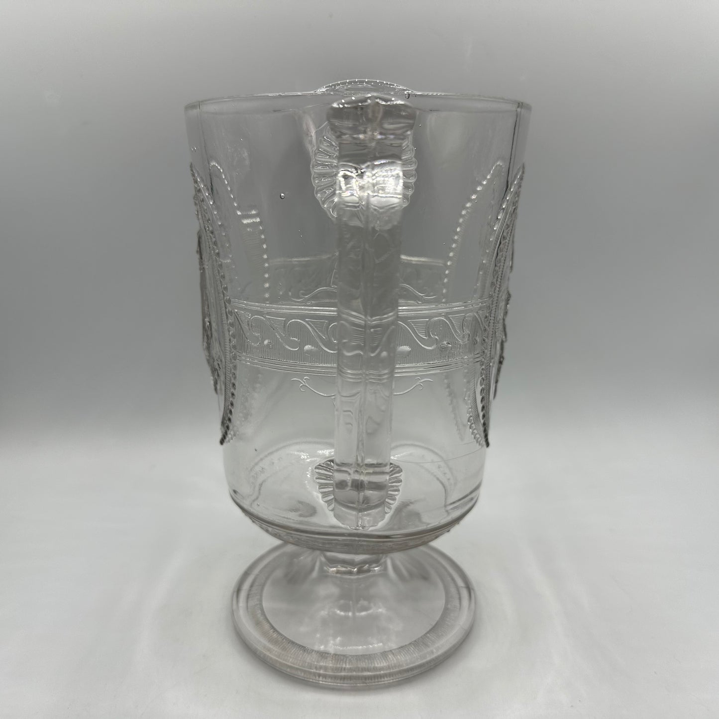 Richards & Hartley Glass Company Cupid & Venus 9" Pitcher Late 1800s