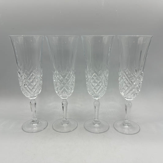 Cristal D'Arques Masquerade Champagne Flutes, 5.75oz, Set of 4