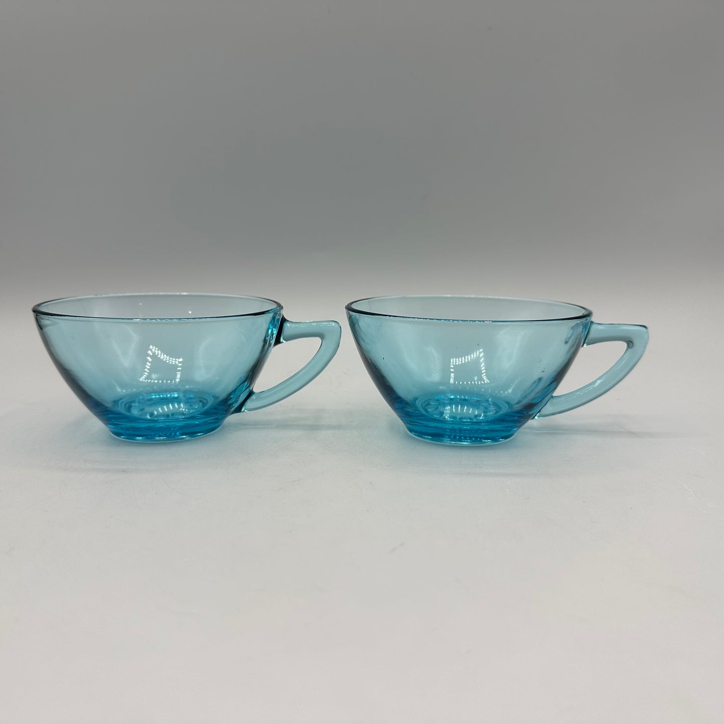 Hazel Atlas Capri Hobnail Teacup, Set of 2