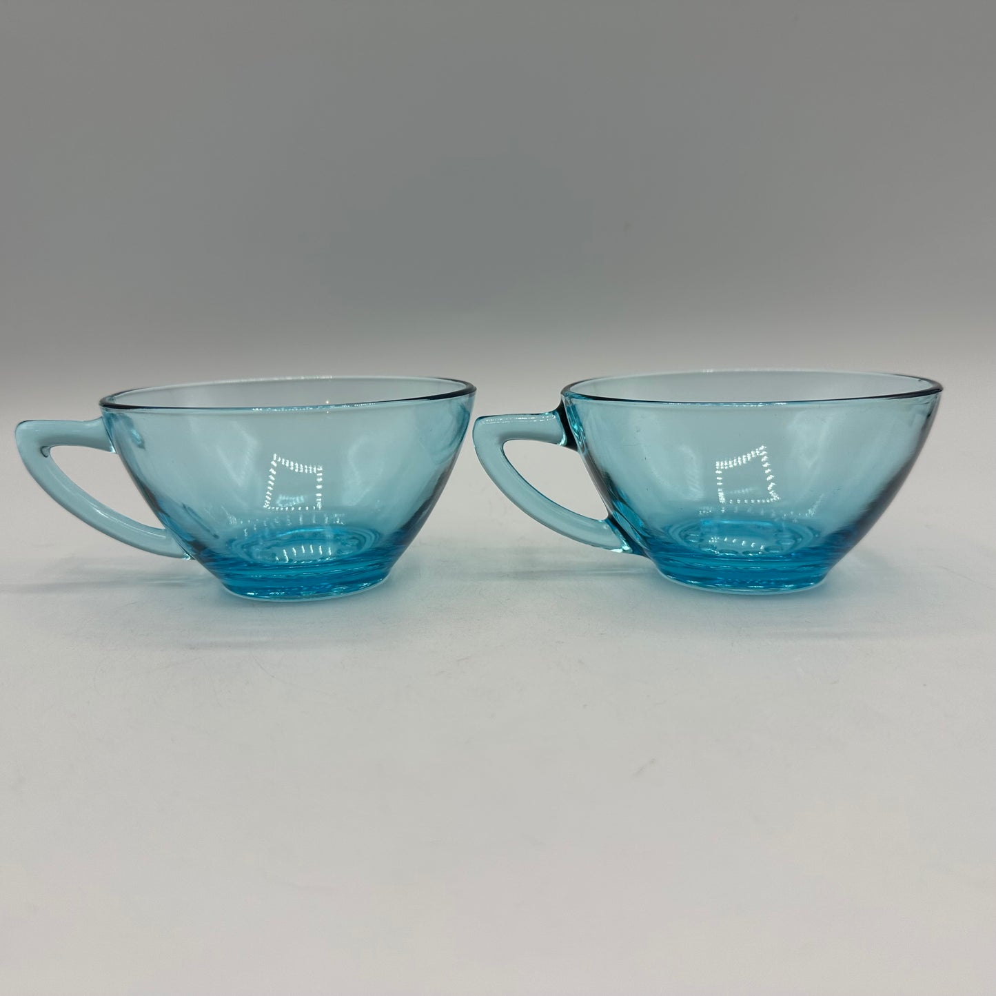 Hazel Atlas Capri Hobnail Teacup, Set of 2