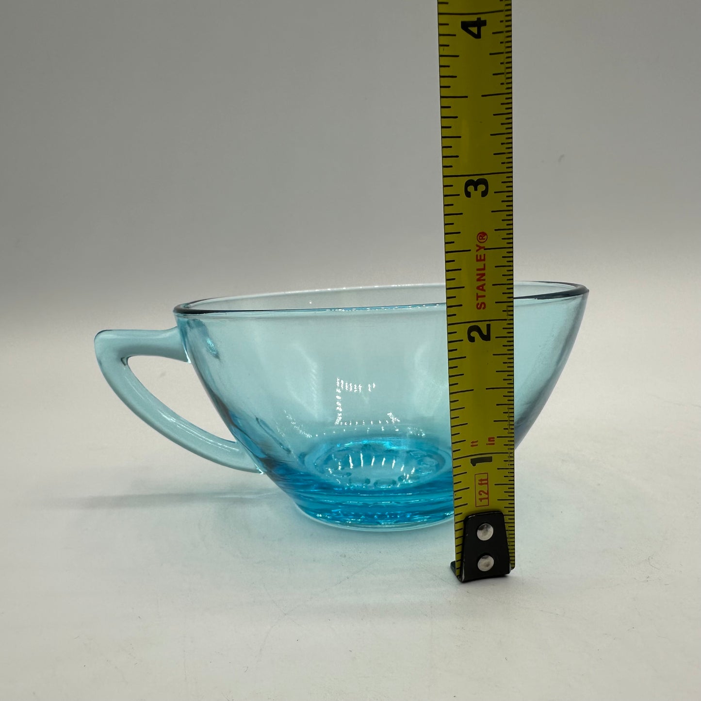 Hazel Atlas Capri Hobnail Teacup, Set of 2
