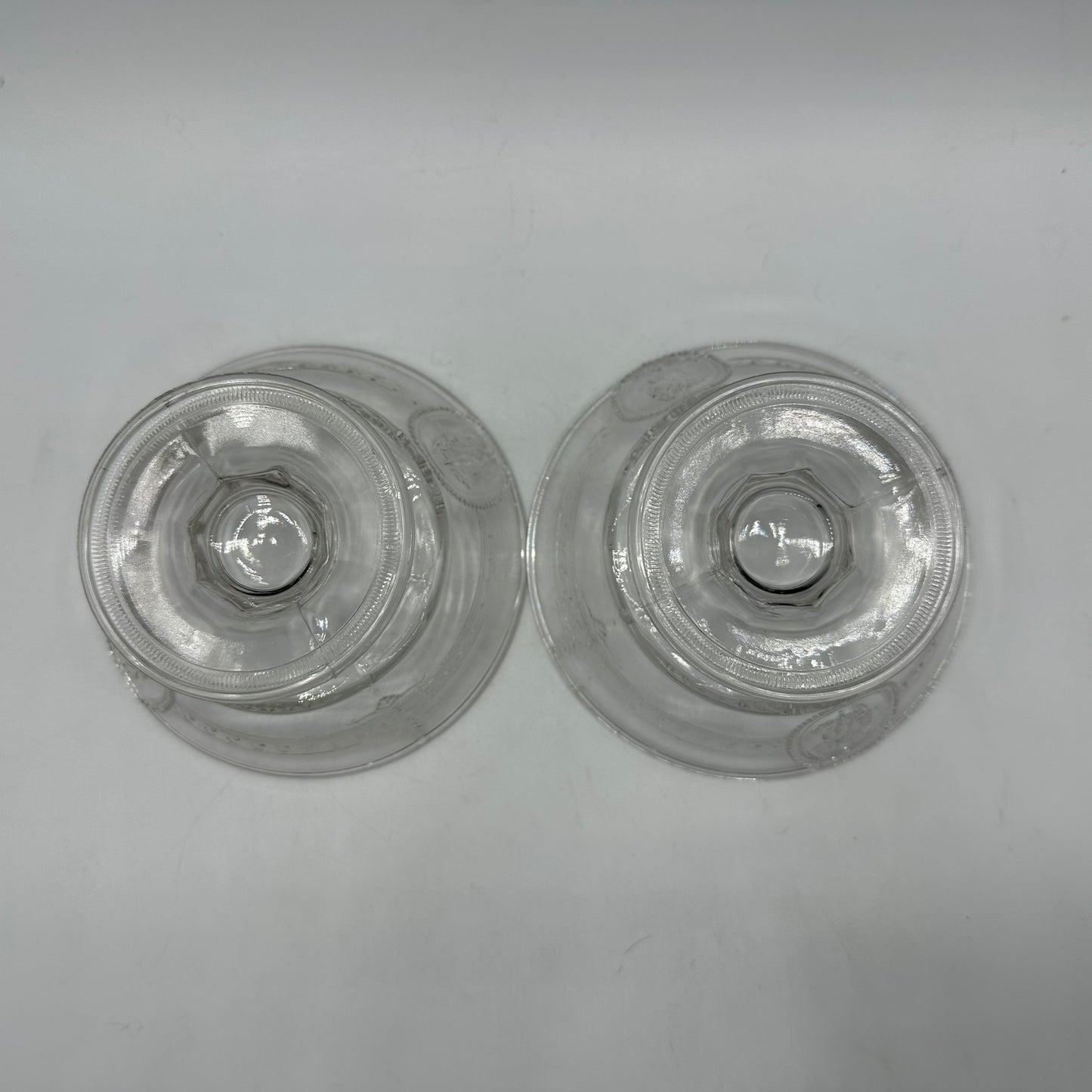 Richards & Hartley Glass Company Cupid & Venus Sauce Dish, Set of 2