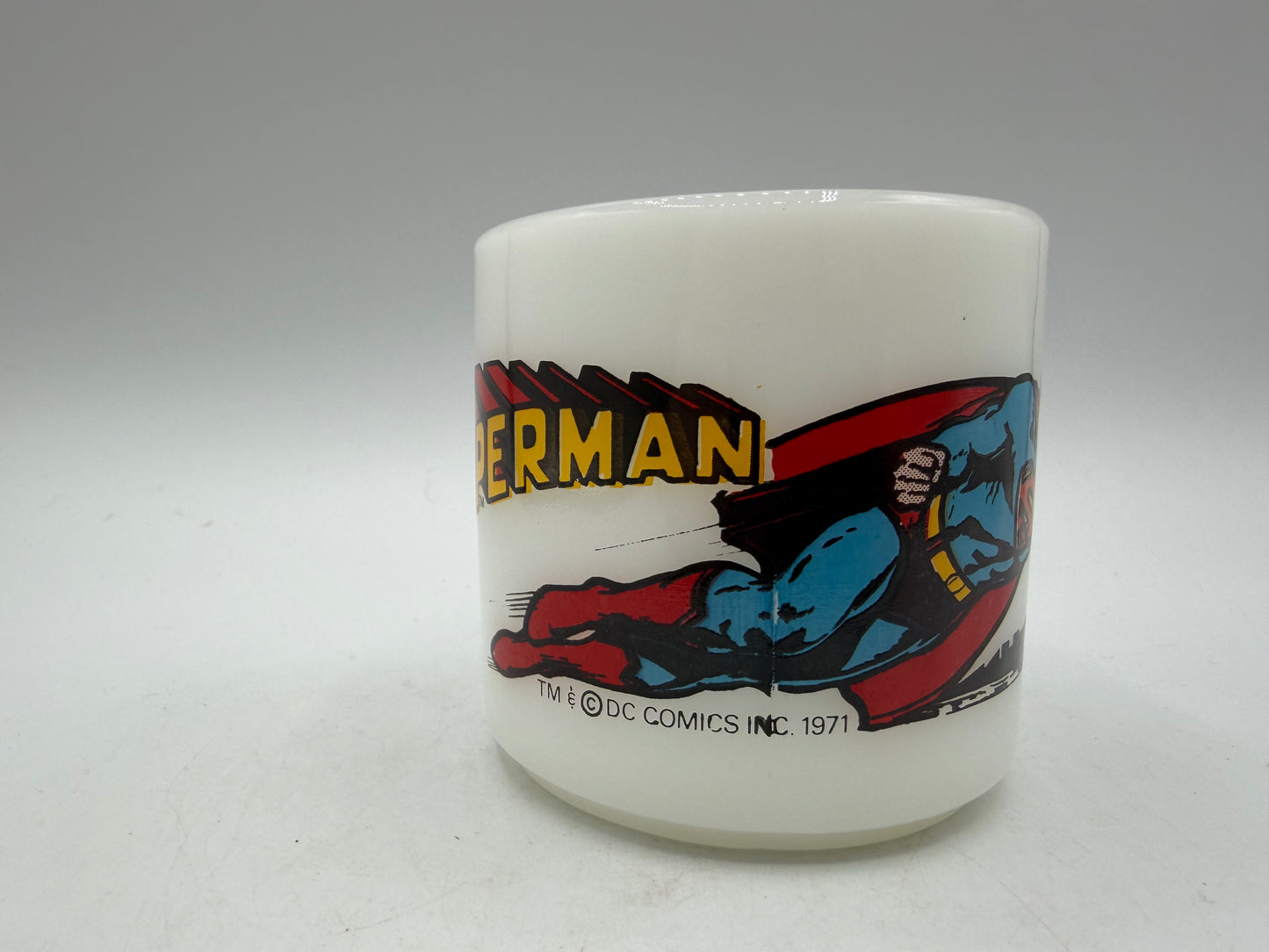 1971 Superman Federal Glass Coffe Mug DC Comics