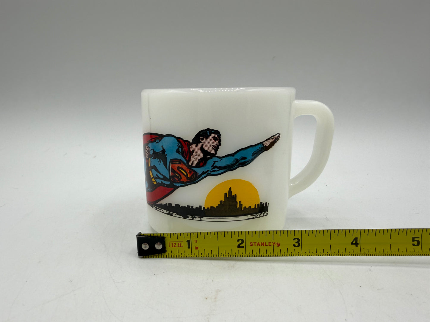 1971 Superman Federal Glass Coffe Mug DC Comics