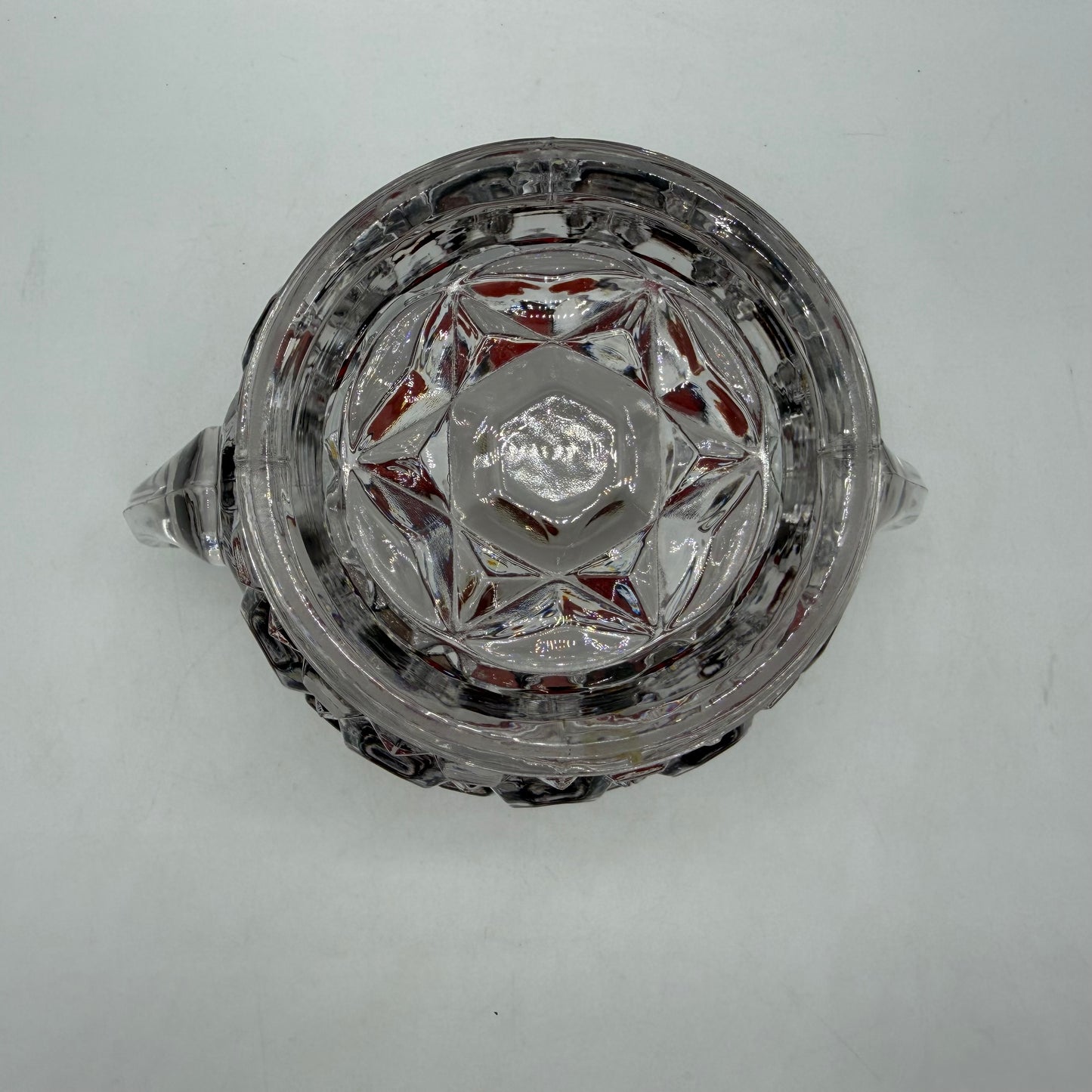 Doyle & Co Red Block Lidded Sugar Bowl, Circa 1890