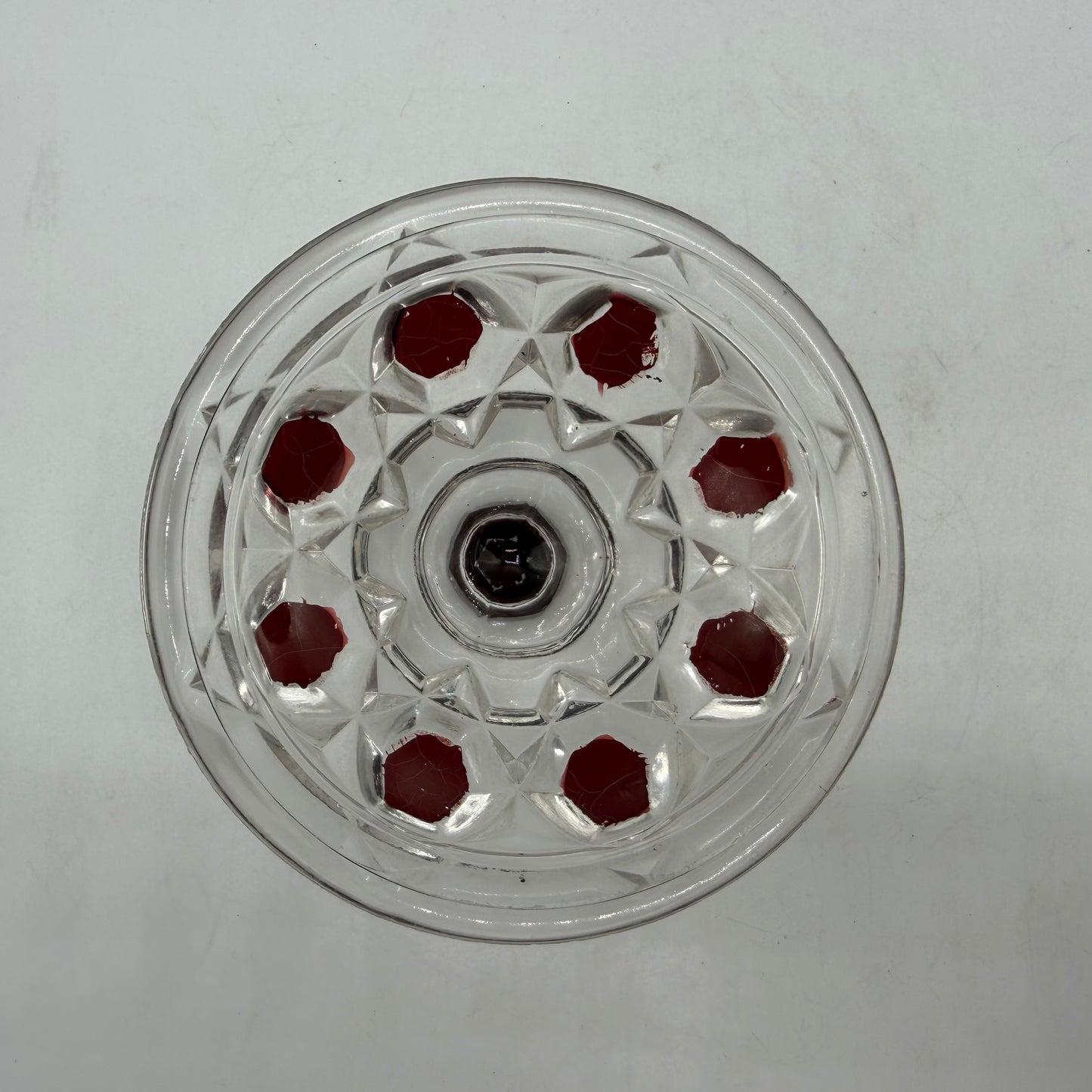 Doyle & Co Red Block Lidded Sugar Bowl, Circa 1890