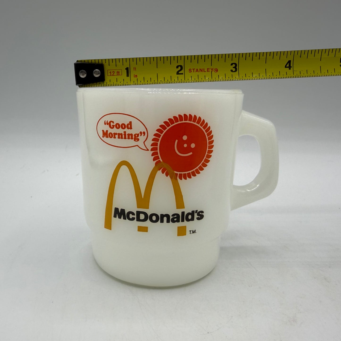 McDonald's "Good Morning" Coffee Mug, Fire King, Set of 4
