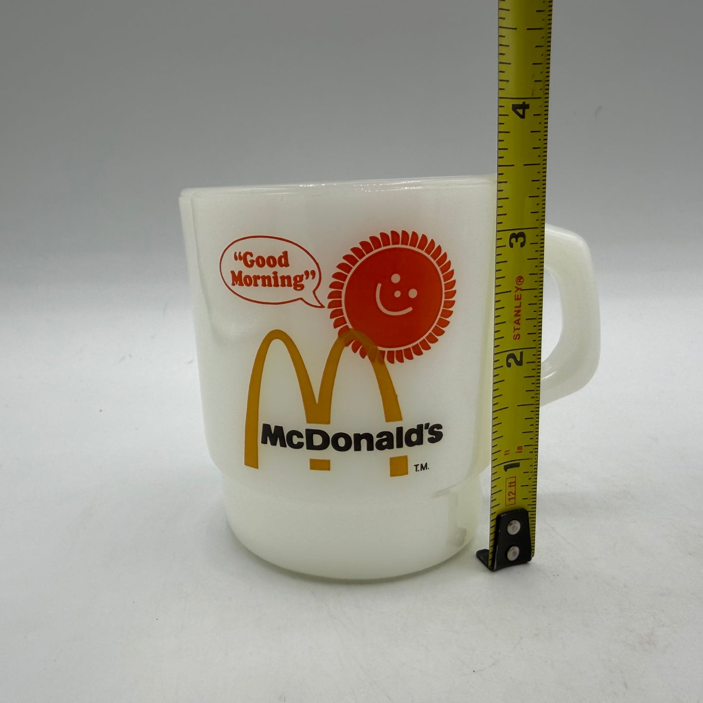 McDonald's "Good Morning" Coffee Mug, Fire King, Set of 4