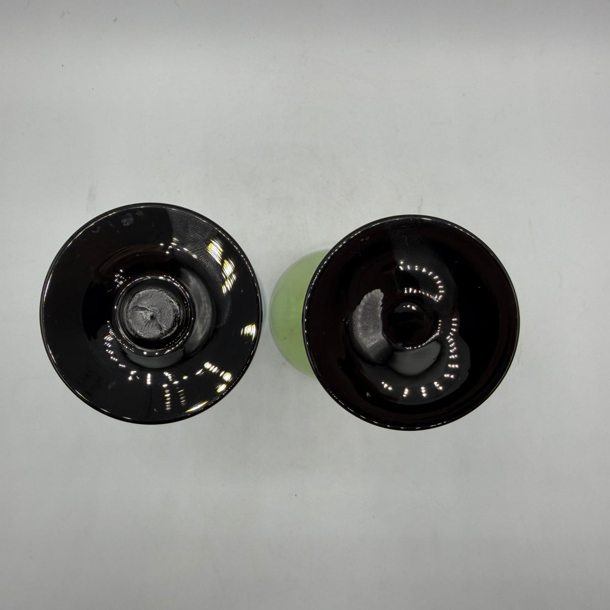 Venetian Black Twisted Stem Wine Glass, Set of 2