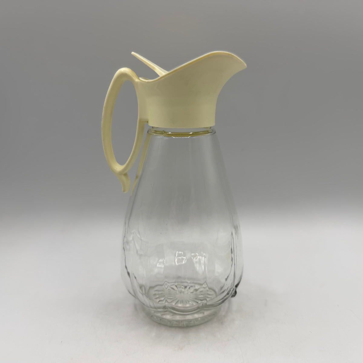 Log Cabin Glass Maple Syrup Dispenser, 1970s