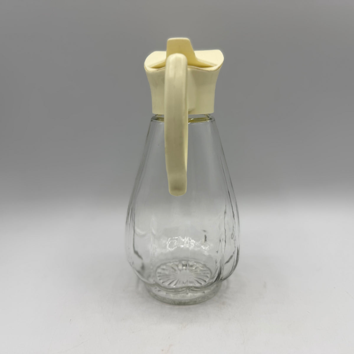 Log Cabin Glass Maple Syrup Dispenser, 1970s