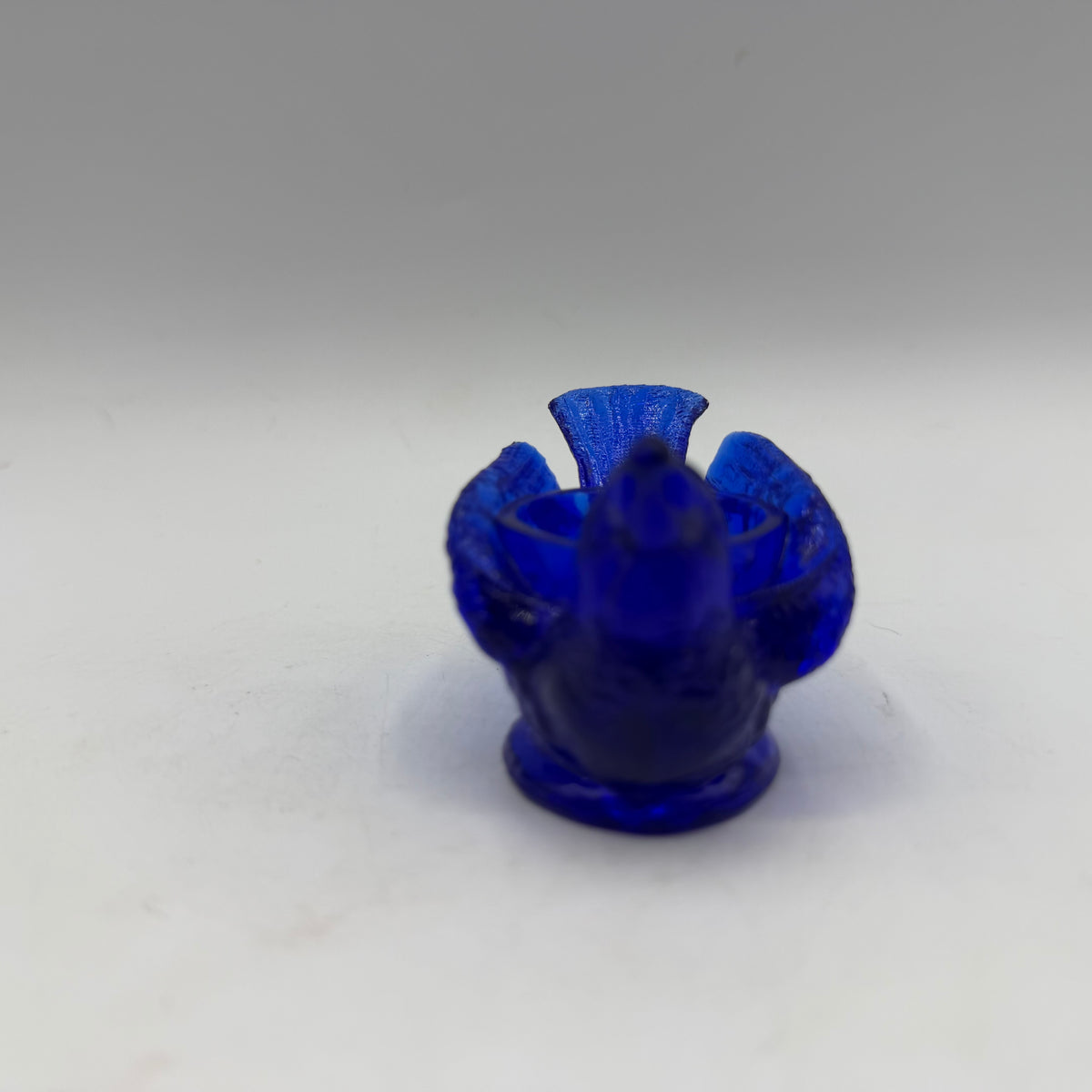Boyd Cobalt Blue Bird and Berry Salt Cellar