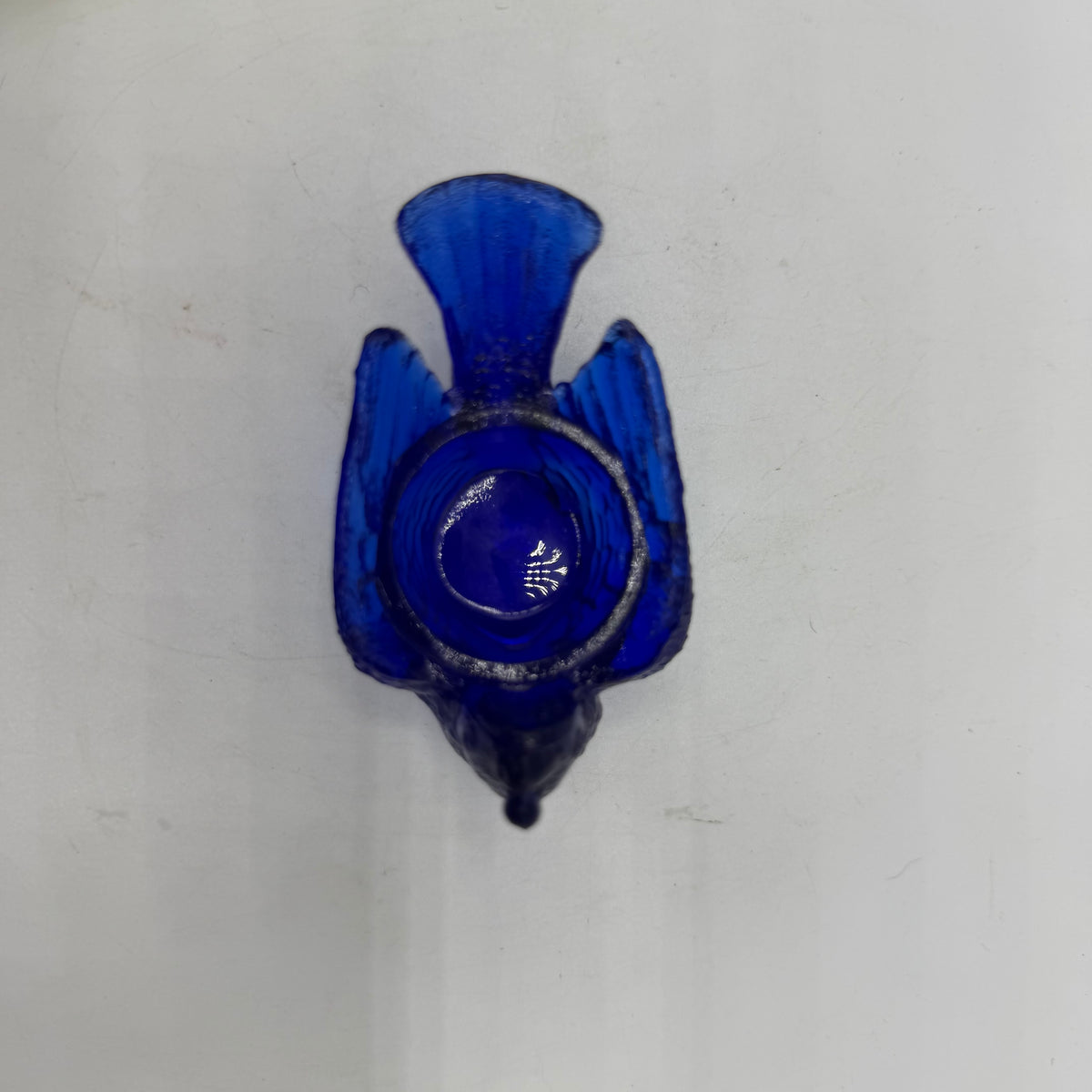 Boyd Cobalt Blue Bird and Berry Salt Cellar