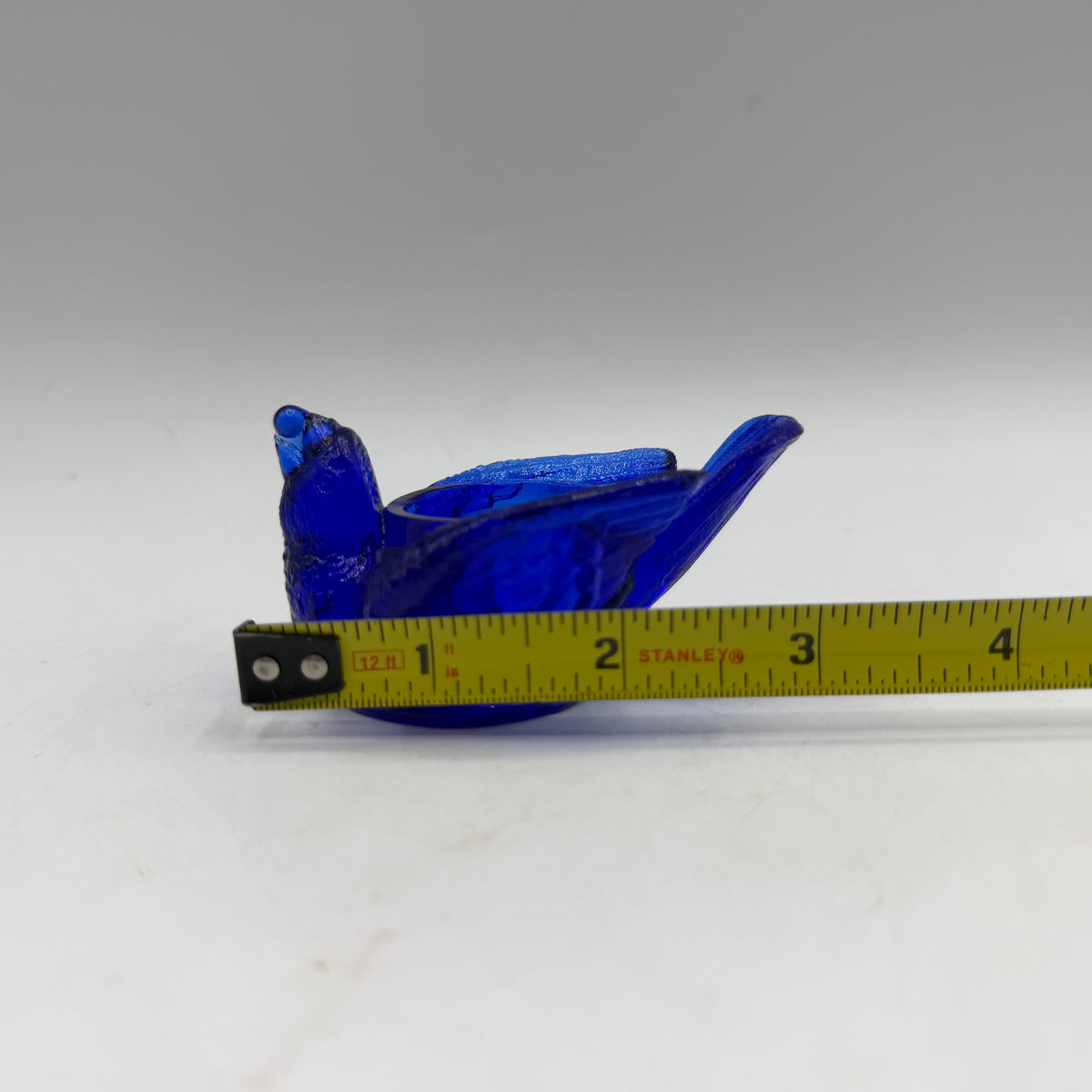 Boyd Cobalt Blue Bird and Berry Salt Cellar