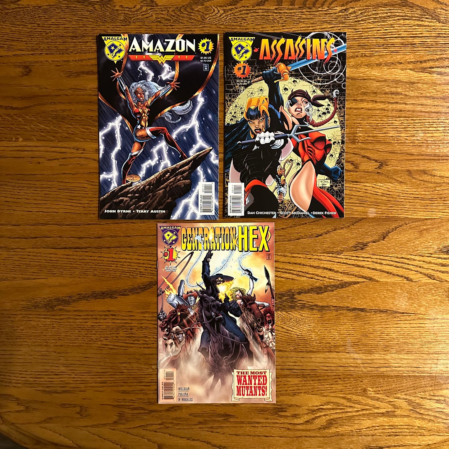 Amalgam: Amazon #1, Assassins #1, and Generation Hex #1