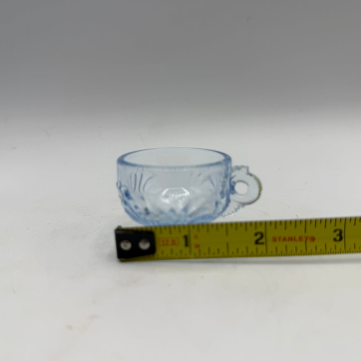 Mosser Glass Miniature Punch Bowl Set, Ice Blue, Caprice Pattern