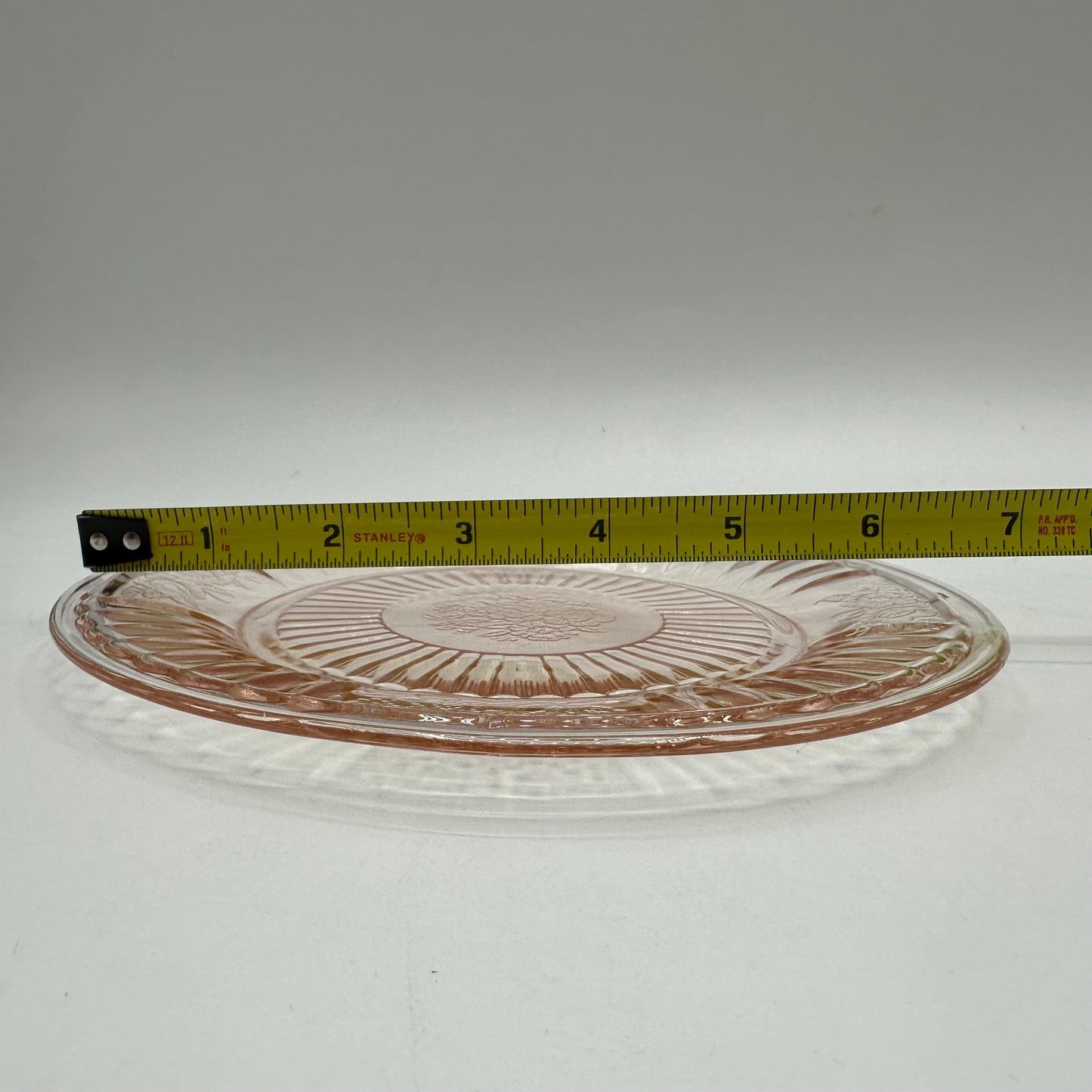 Hocking Glass Mayfair Plates, Pink, Set of 2 (1931-1937)