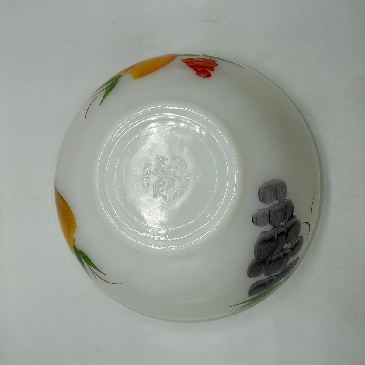 Fire King Fruit Oven Ware Nesting Mixing Bowls, Set of 3
