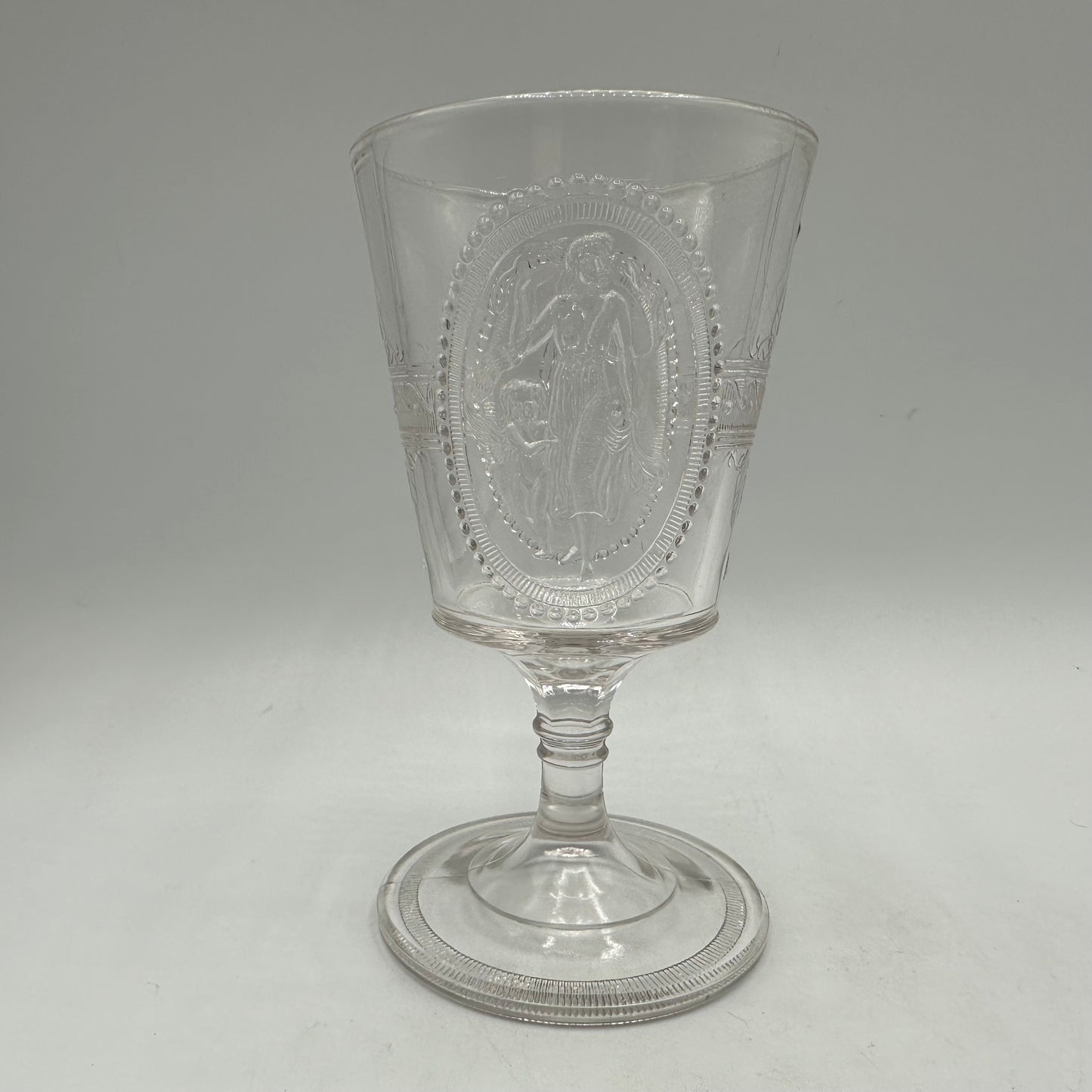 Richards & Hartley Glass Company Cupid & Venus Water Goblet , Mug Lot