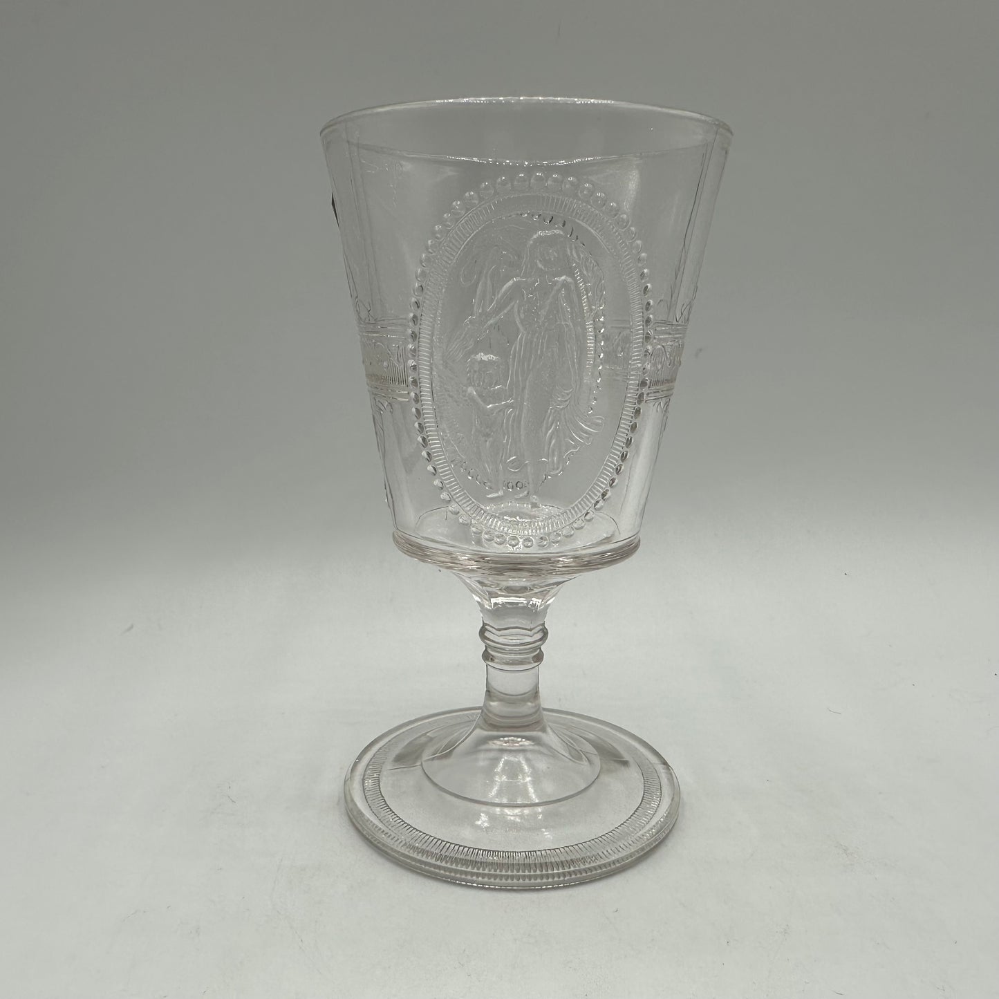 Richards & Hartley Glass Company Cupid & Venus Water Goblet , Mug Lot