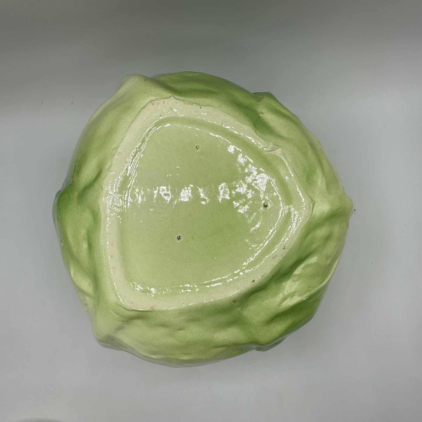 Metlox Poppytrail Rabbit on Cabbage Cookie Jar, 1960s