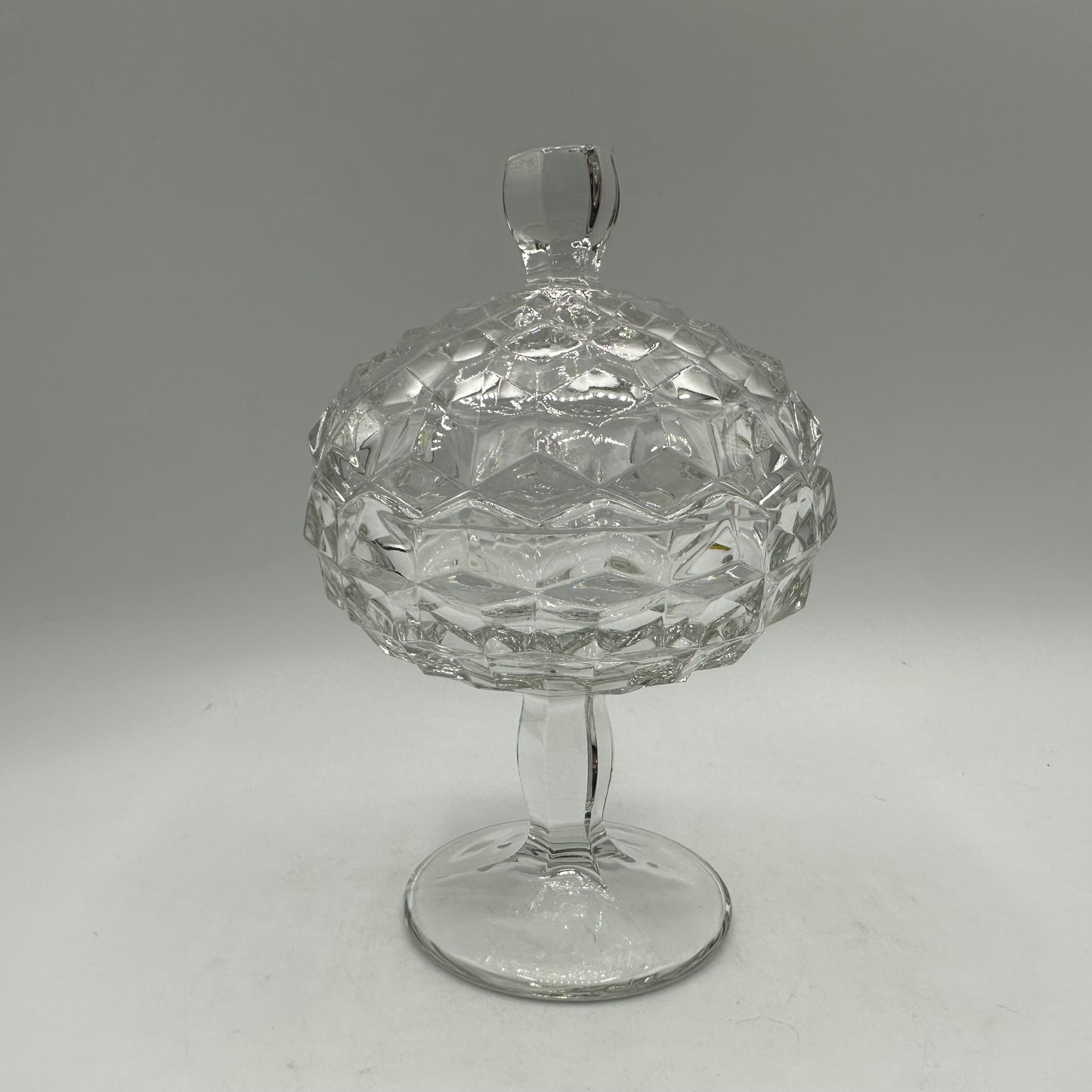 Fostoria Lidded Jam/Jelly Dish, American Clear (Stem 2056)